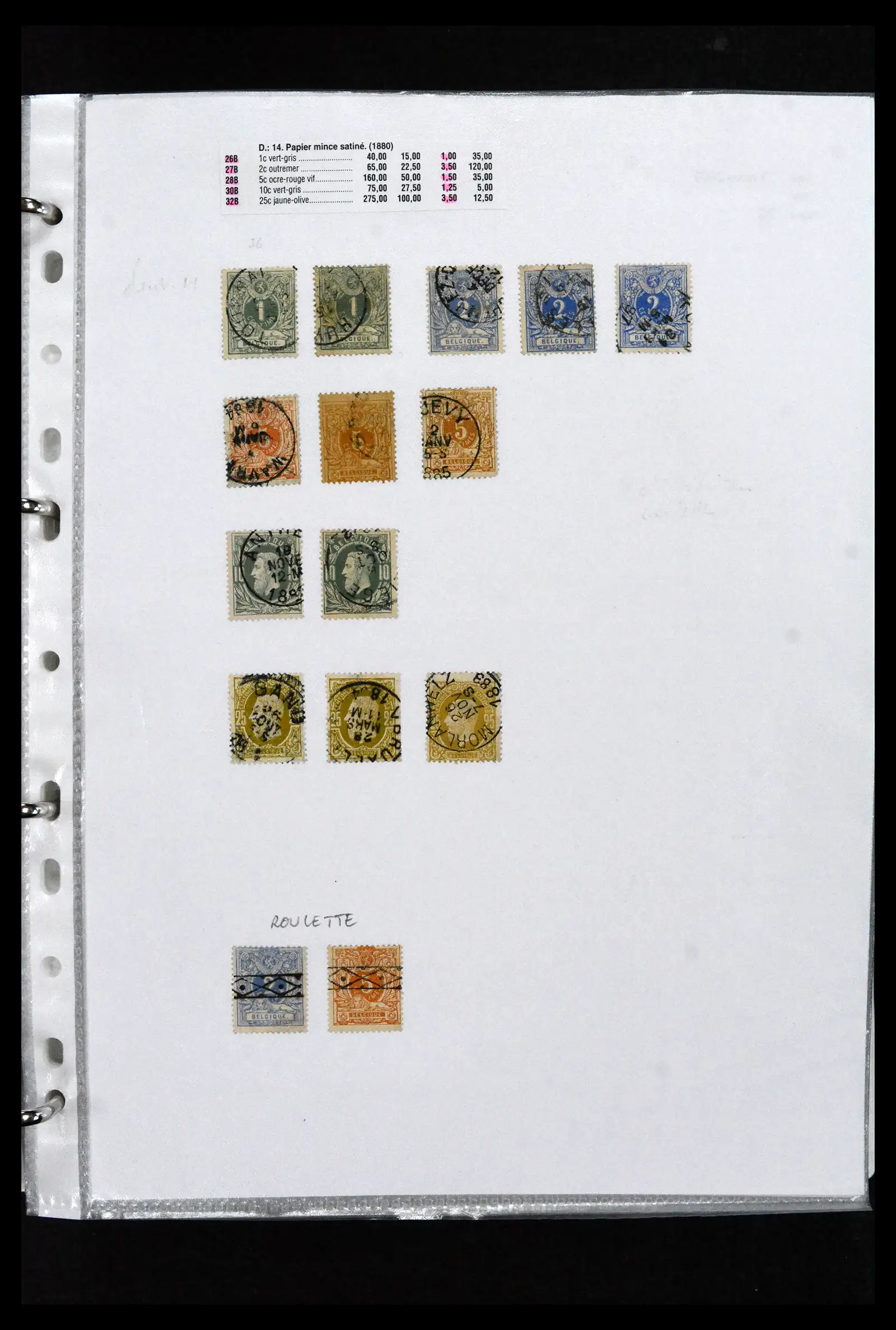 41673 0026 - Stamp collection 41673 Belgium specialised 1807-1945.