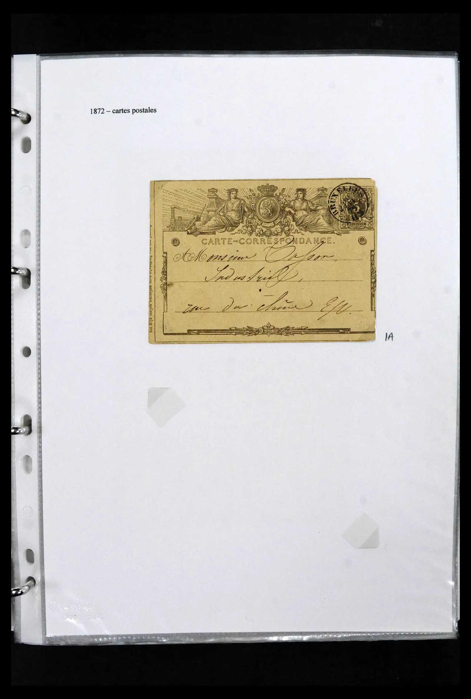 41673 0028 - Stamp collection 41673 Belgium specialised 1807-1945.