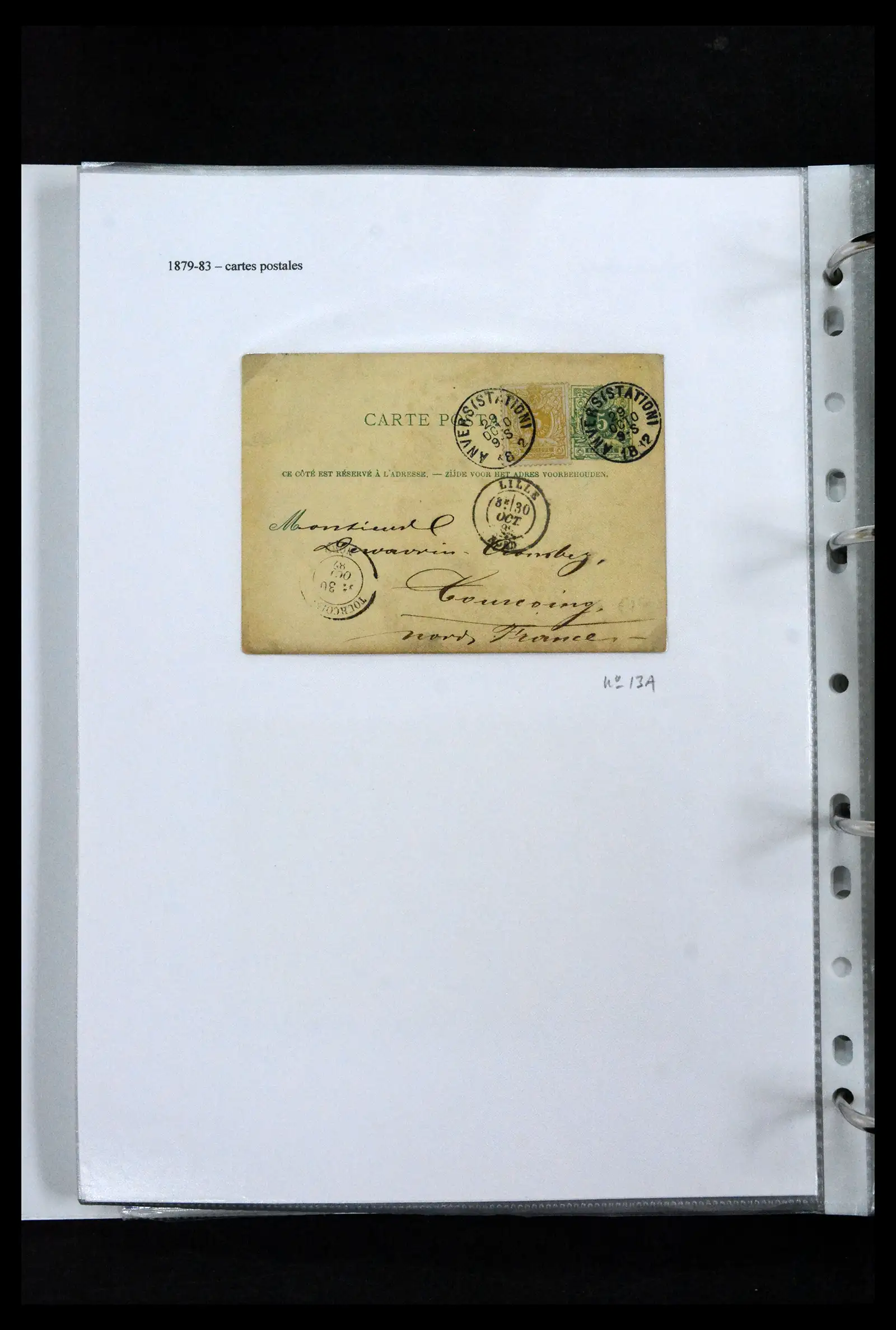 41673 0035 - Stamp collection 41673 Belgium specialised 1807-1945.