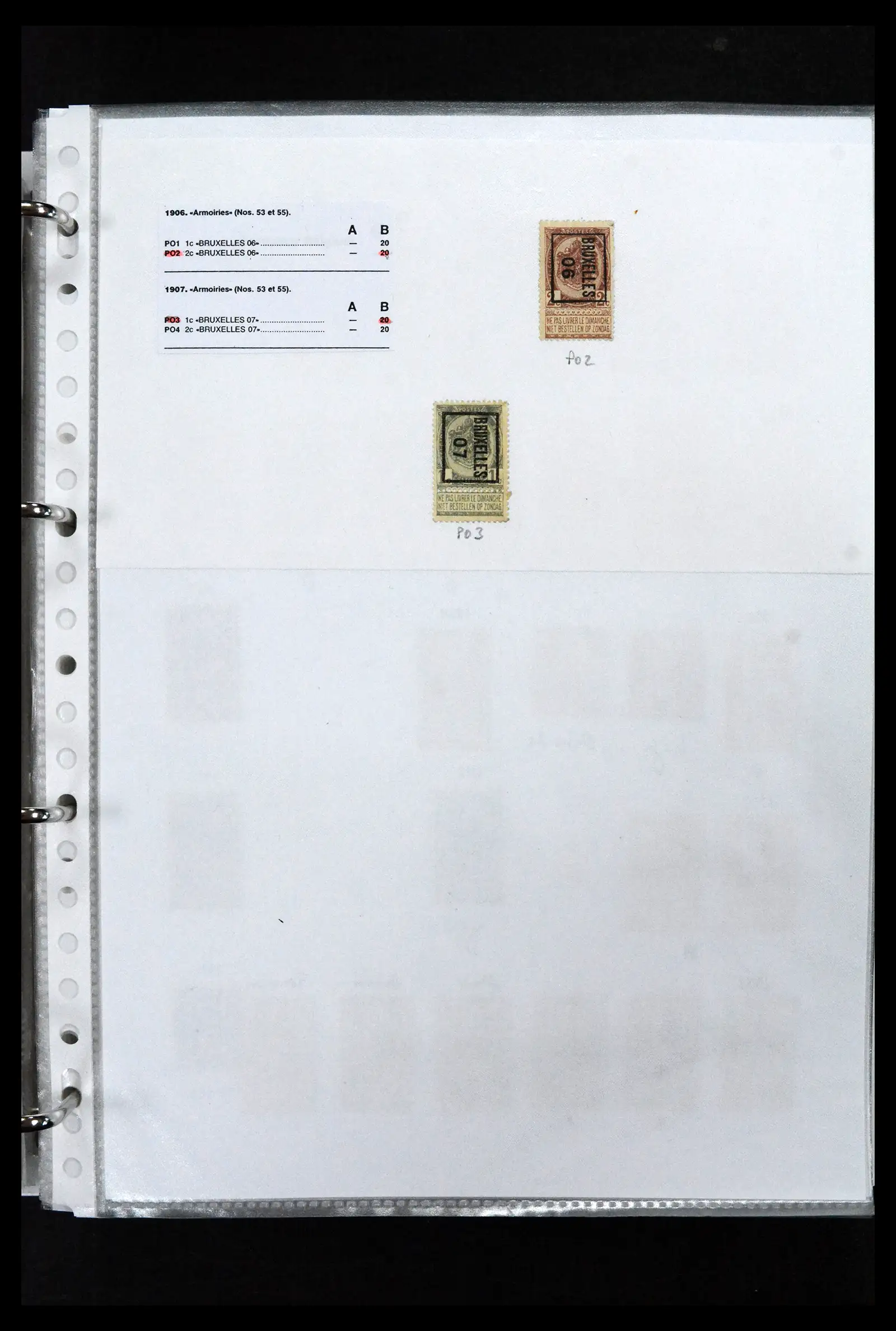 41673 0051 - Stamp collection 41673 Belgium specialised 1807-1945.