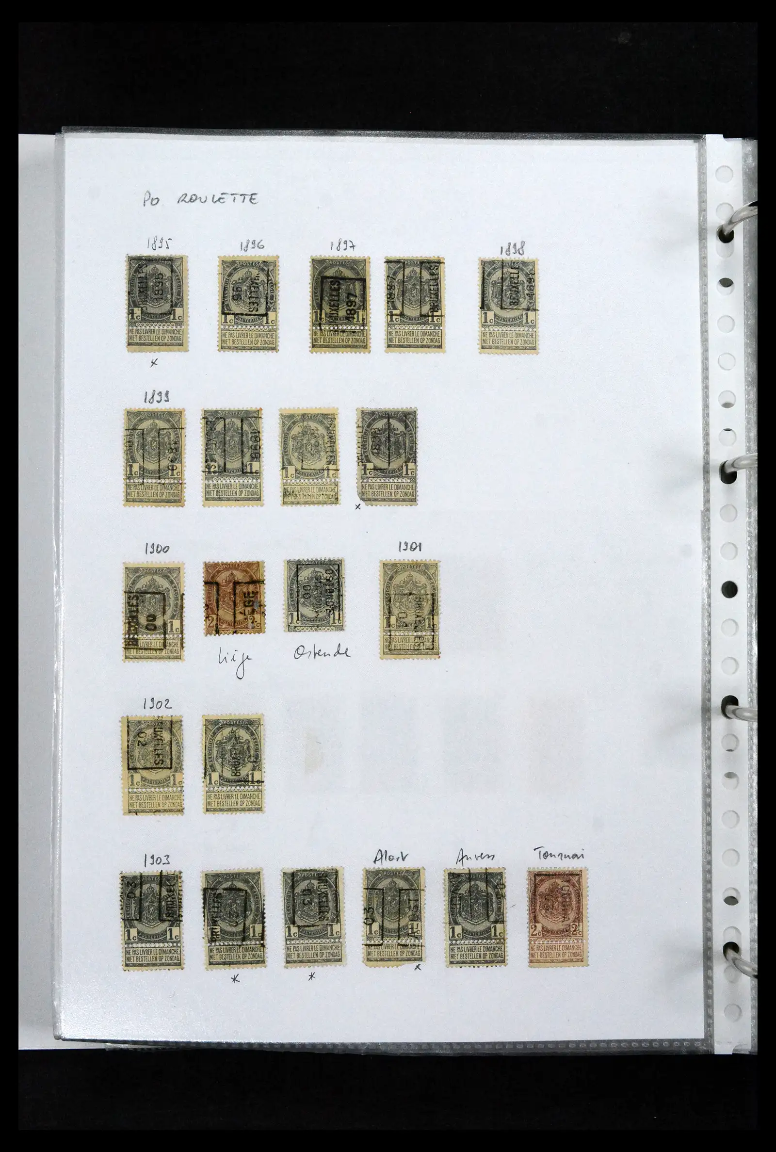 41673 0052 - Stamp collection 41673 Belgium specialised 1807-1945.