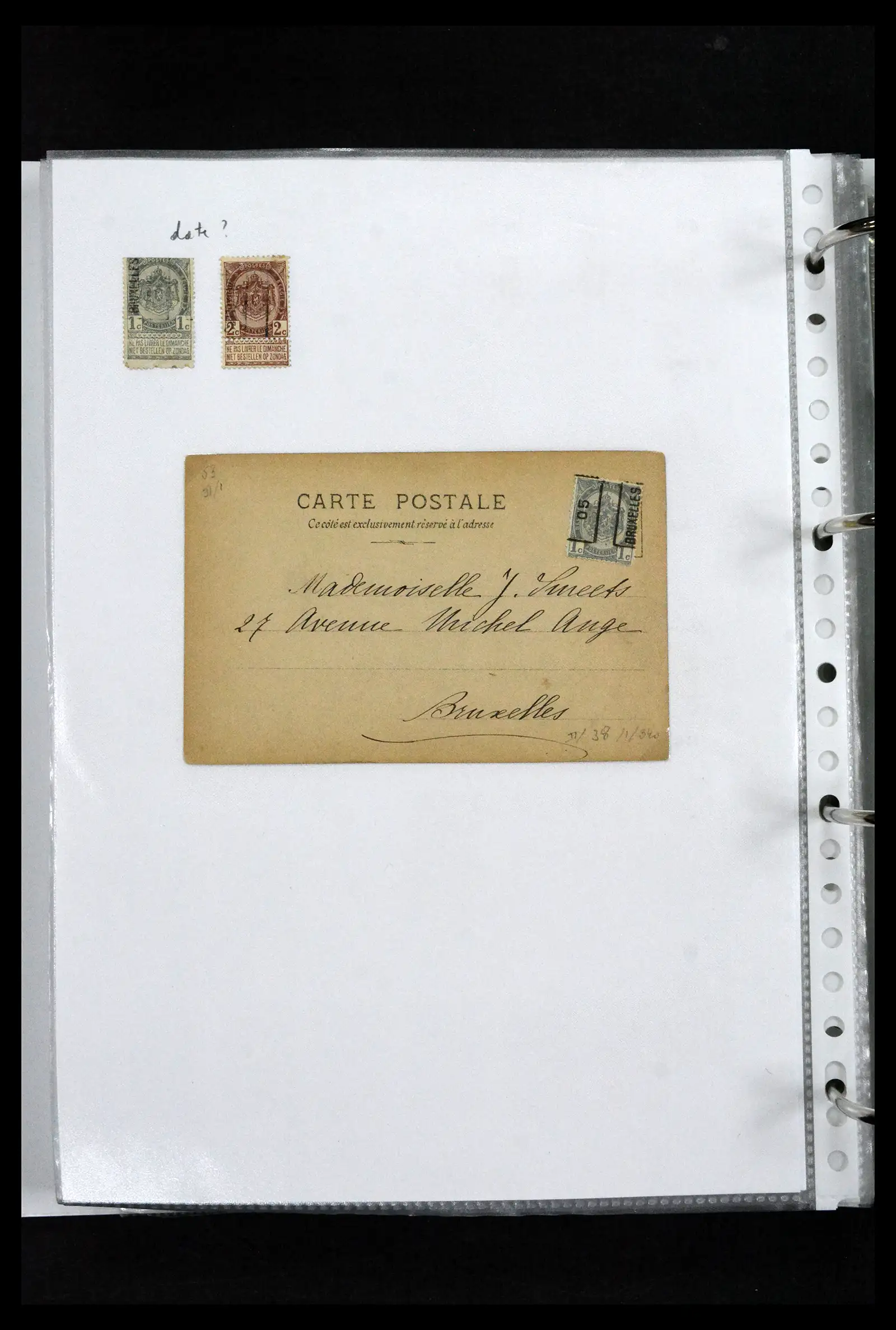 41673 0054 - Stamp collection 41673 Belgium specialised 1807-1945.