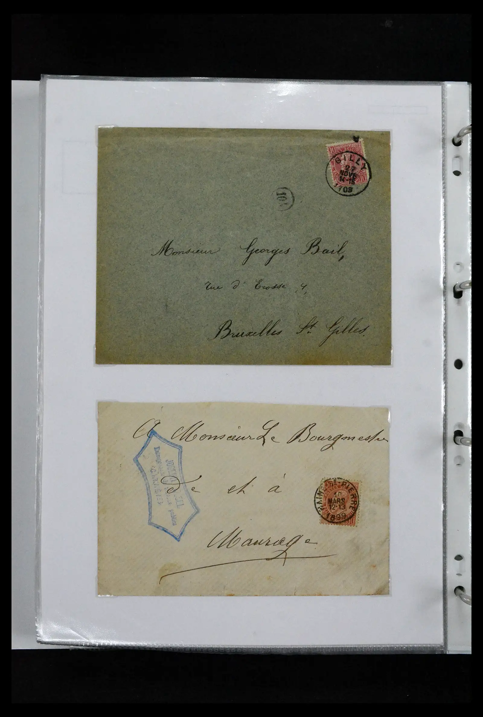 41673 0058 - Stamp collection 41673 Belgium specialised 1807-1945.