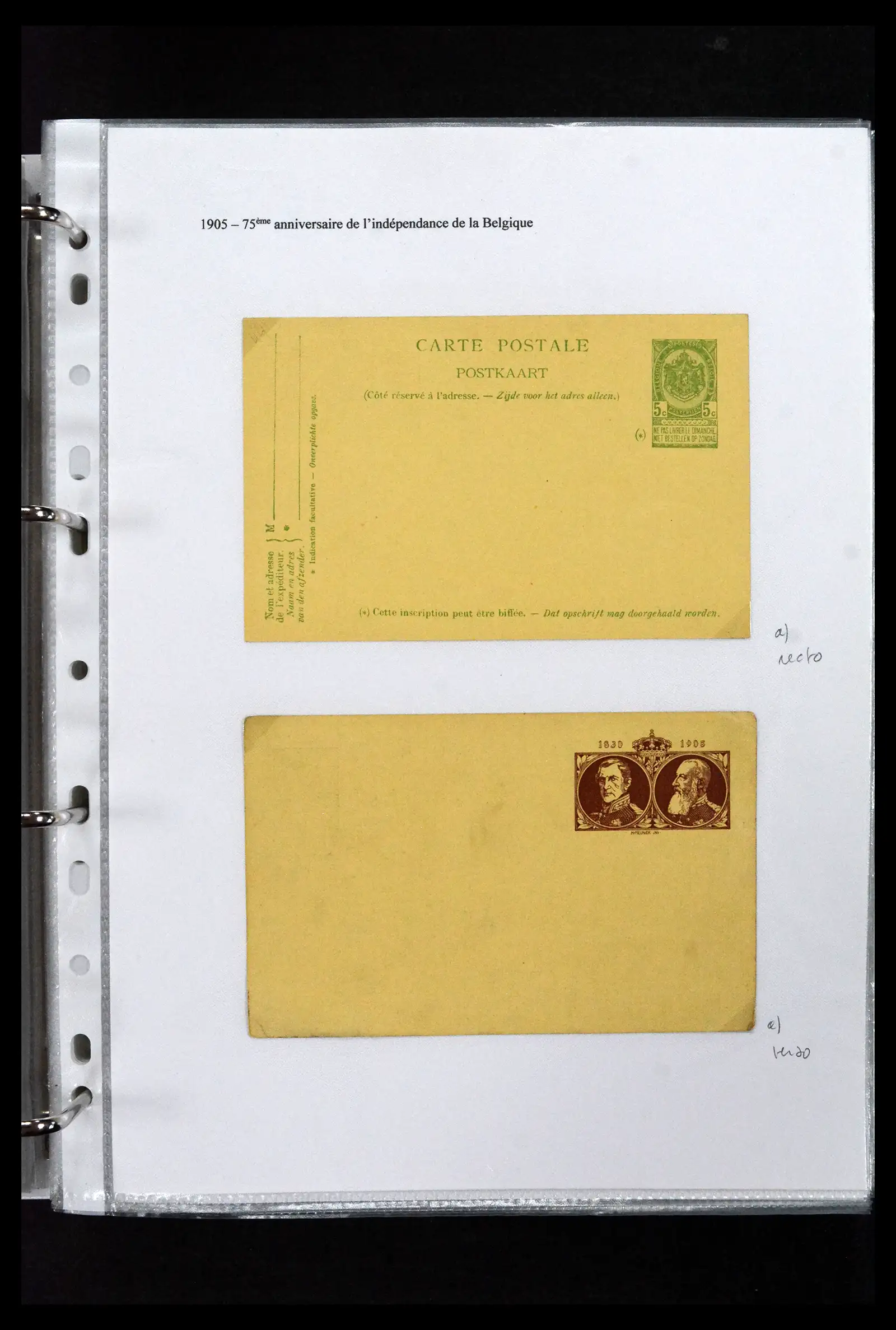 41673 0077 - Stamp collection 41673 Belgium specialised 1807-1945.