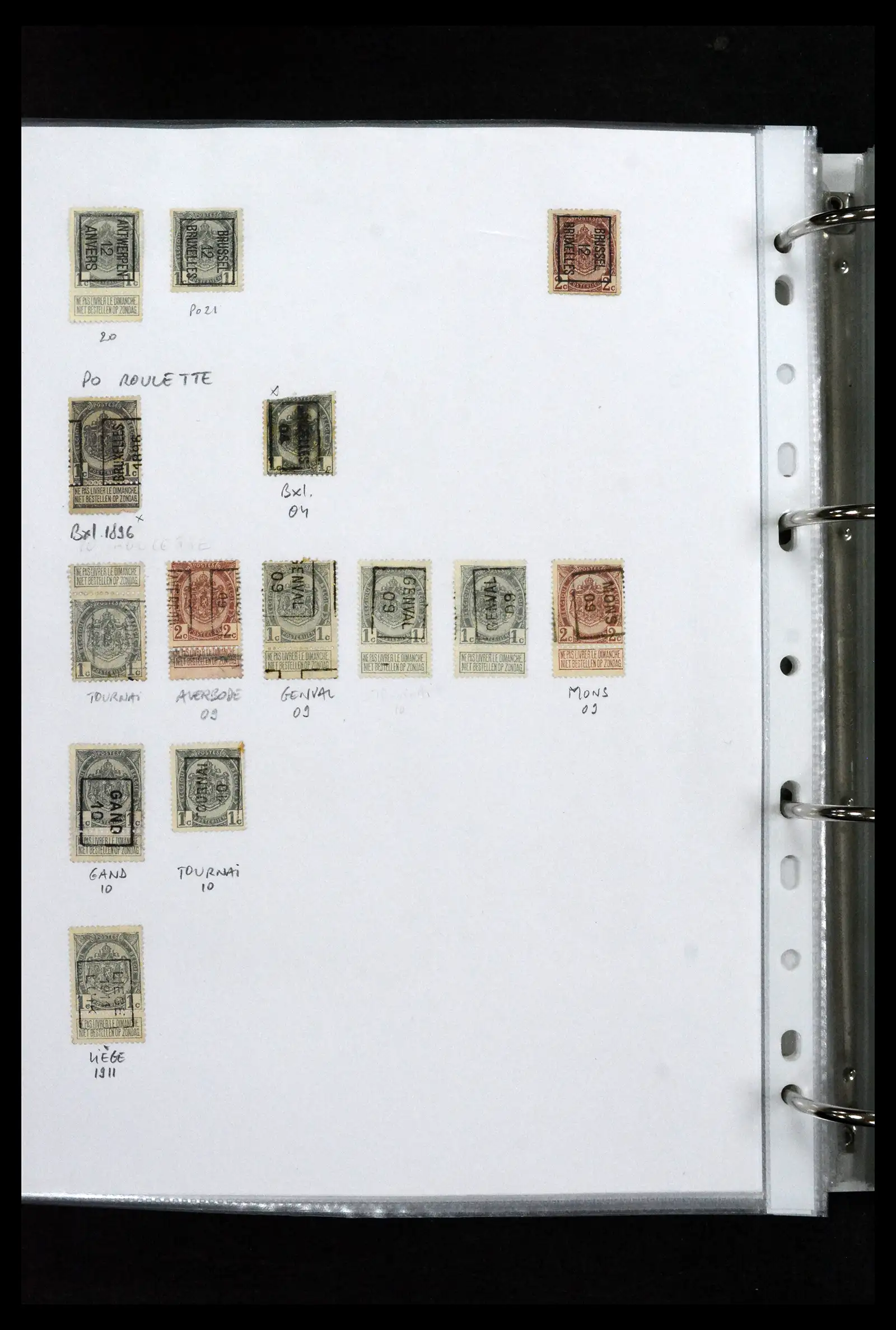 41673 0090 - Stamp collection 41673 Belgium specialised 1807-1945.