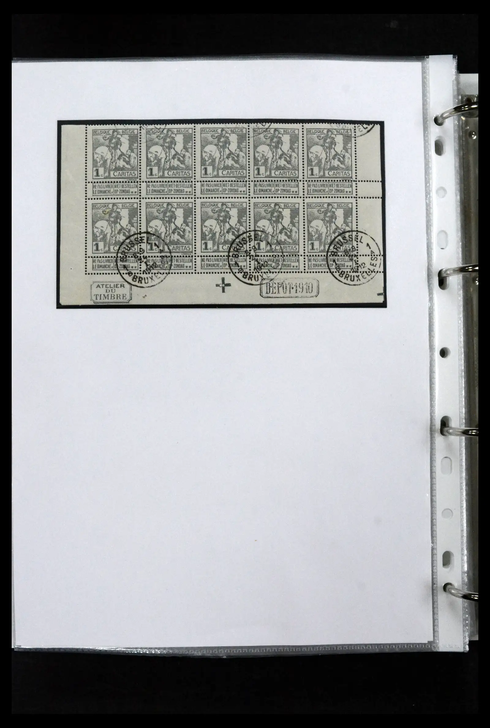 41673 0096 - Stamp collection 41673 Belgium specialised 1807-1945.