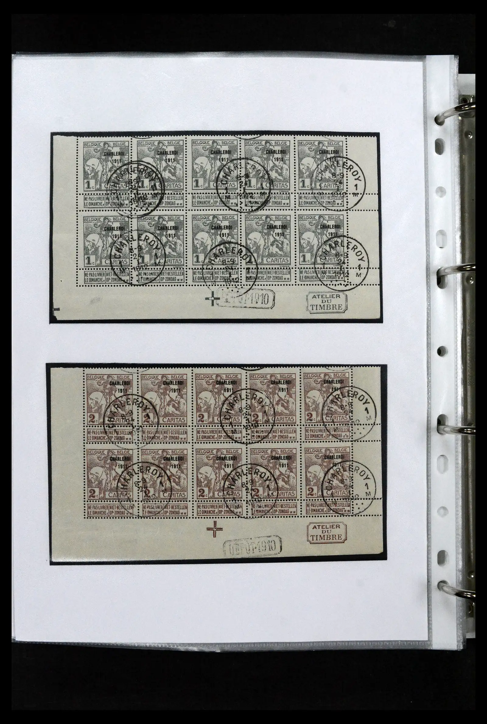 41673 0098 - Stamp collection 41673 Belgium specialised 1807-1945.