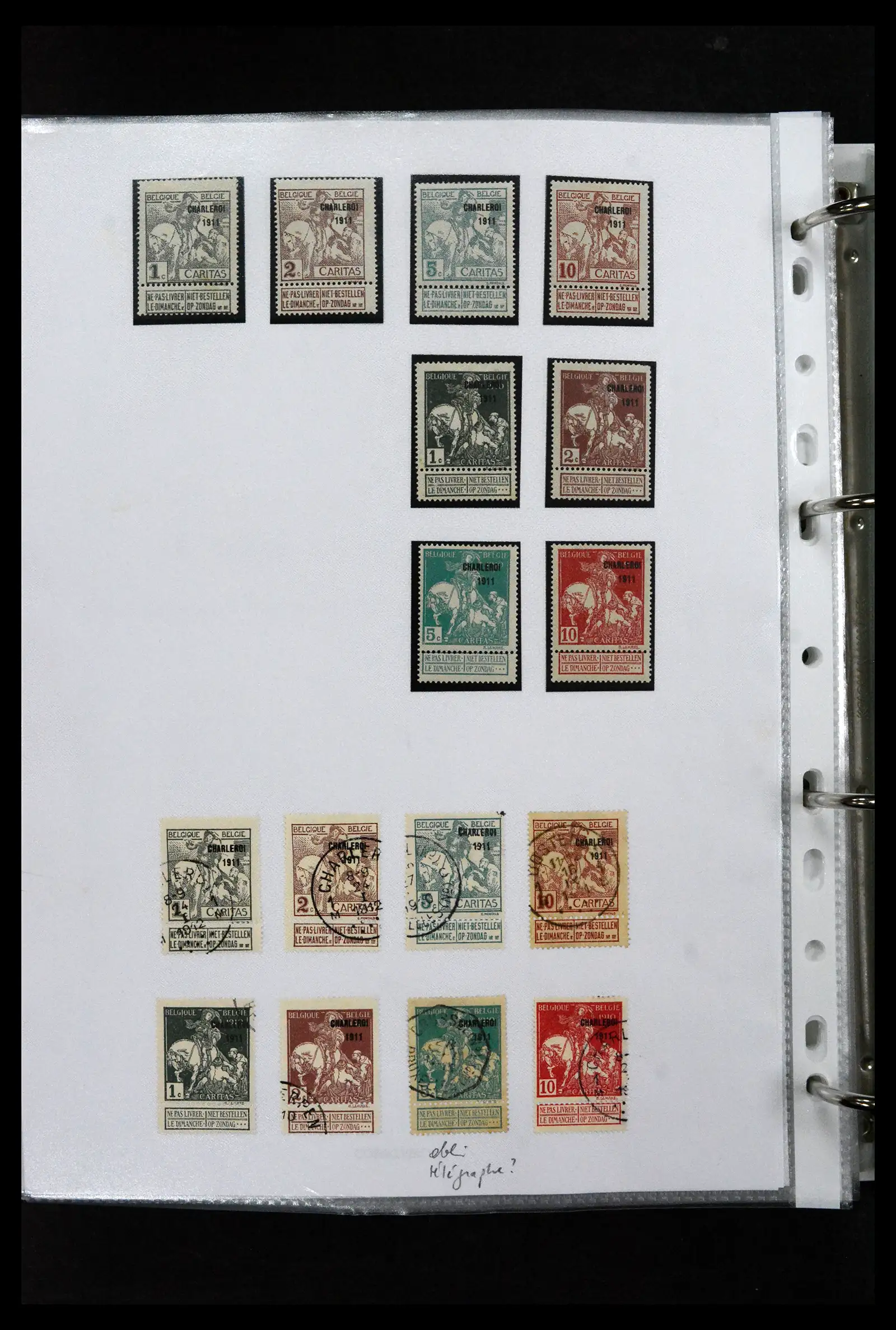 41673 0100 - Stamp collection 41673 Belgium specialised 1807-1945.