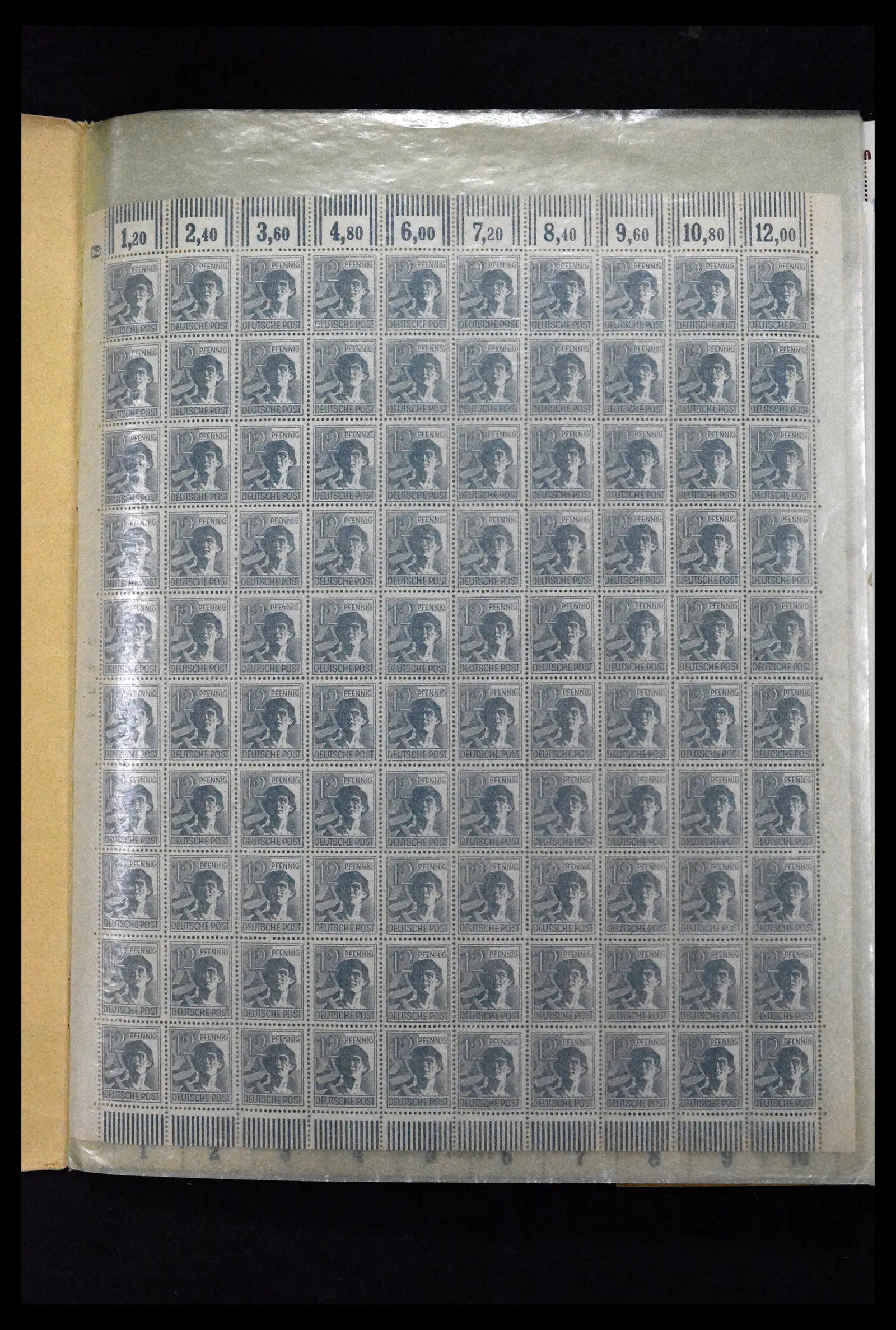 41674 0001 - Stamp collection 41674 Germany zones complete sheets 1945-1950.
