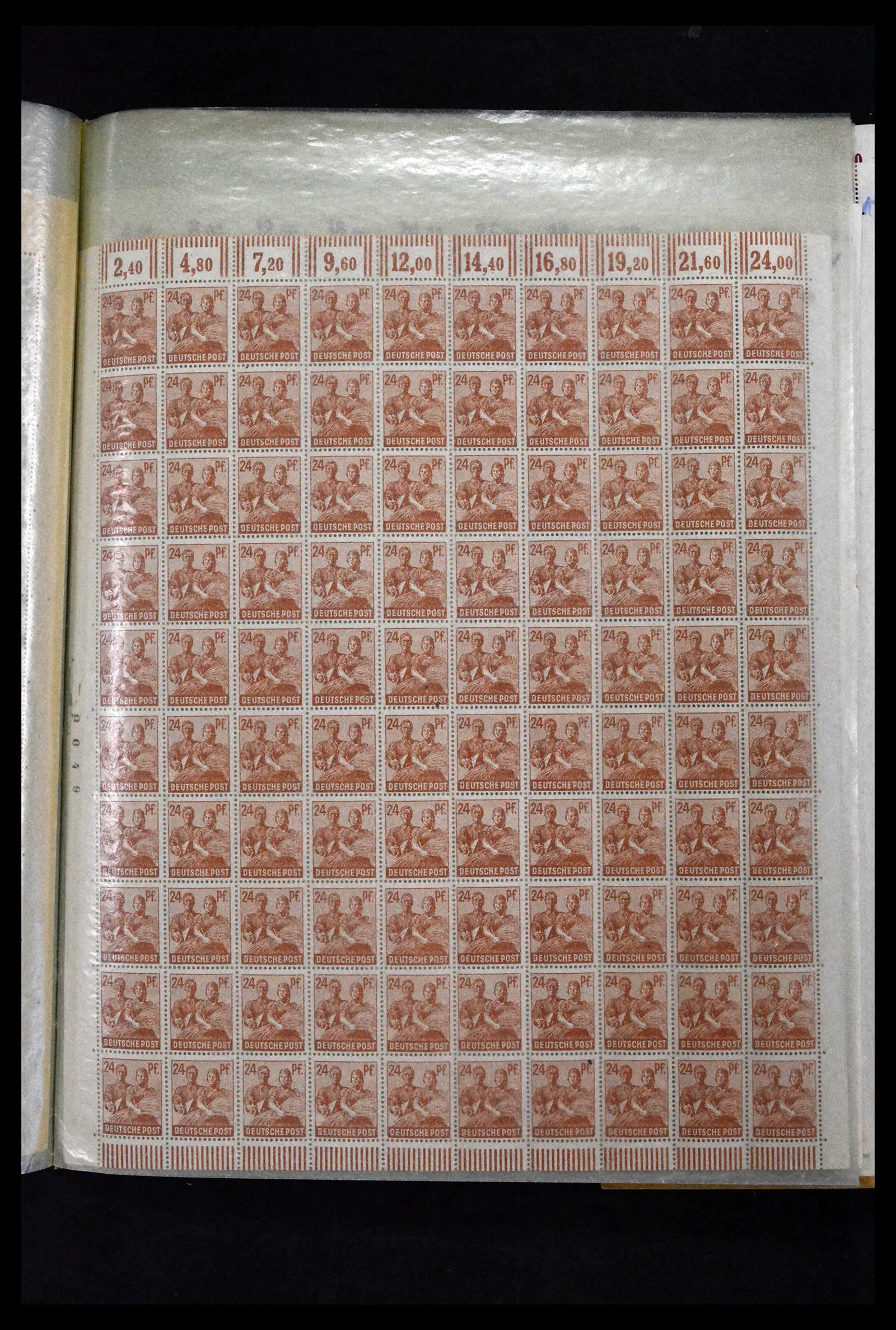 41674 0004 - Stamp collection 41674 Germany zones complete sheets 1945-1950.