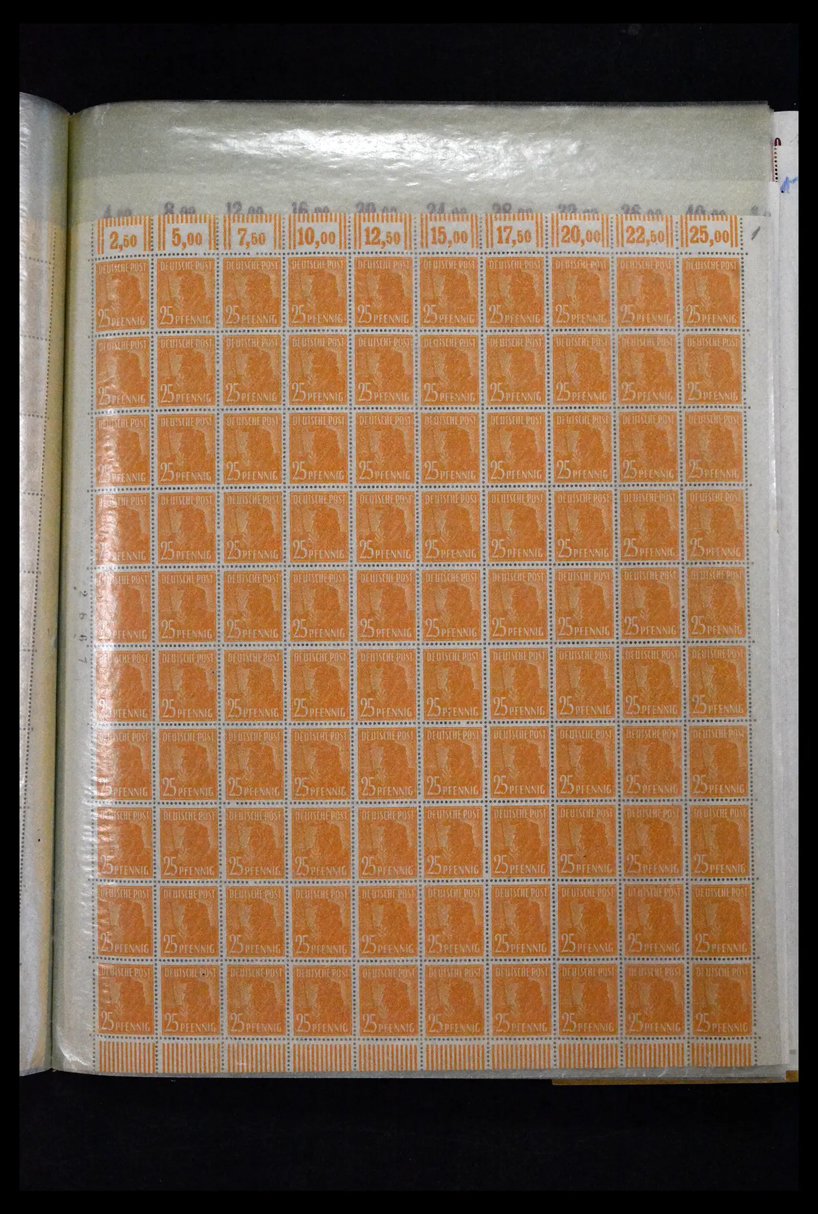 41674 0005 - Stamp collection 41674 Germany zones complete sheets 1945-1950.