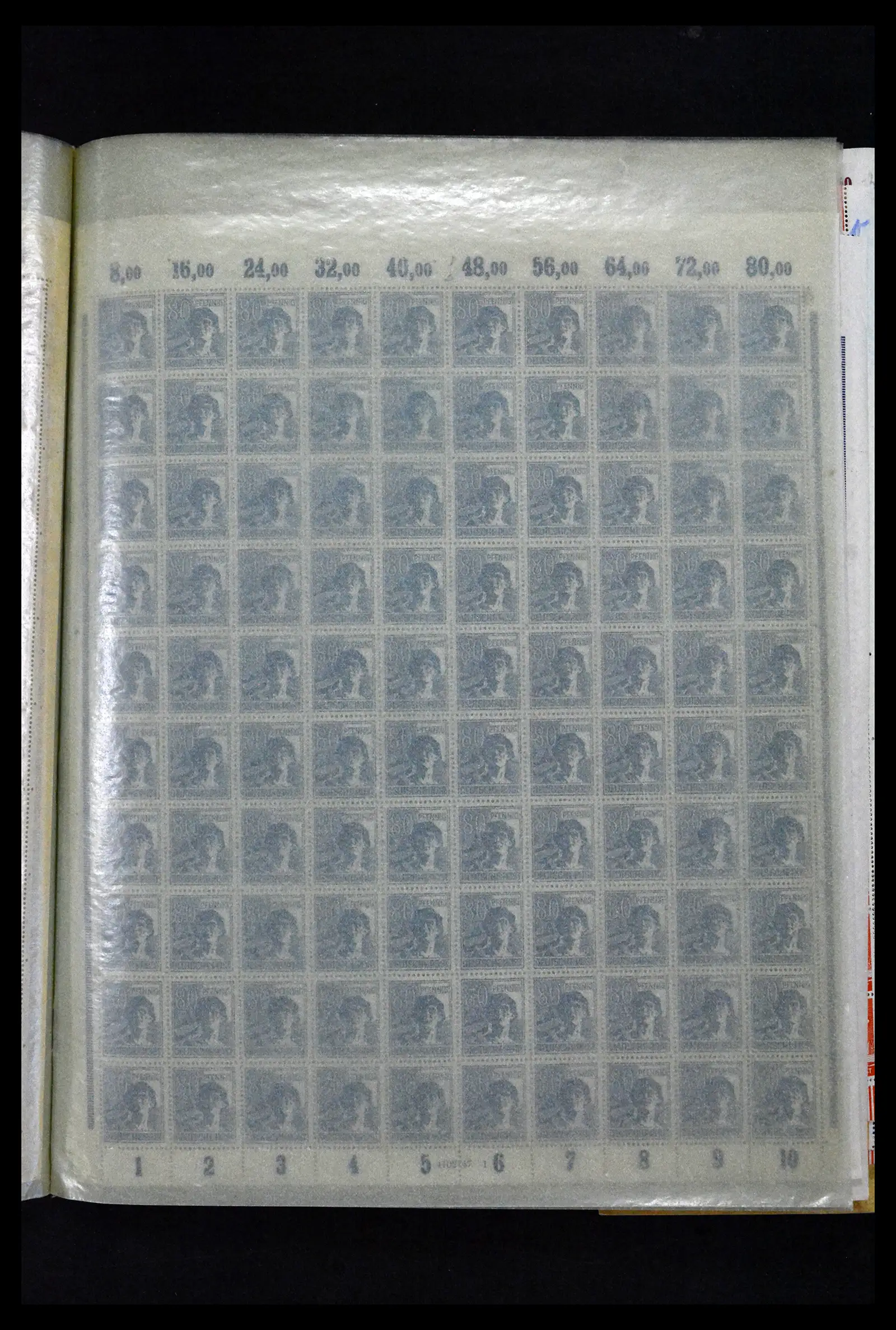 41674 0007 - Stamp collection 41674 Germany zones complete sheets 1945-1950.