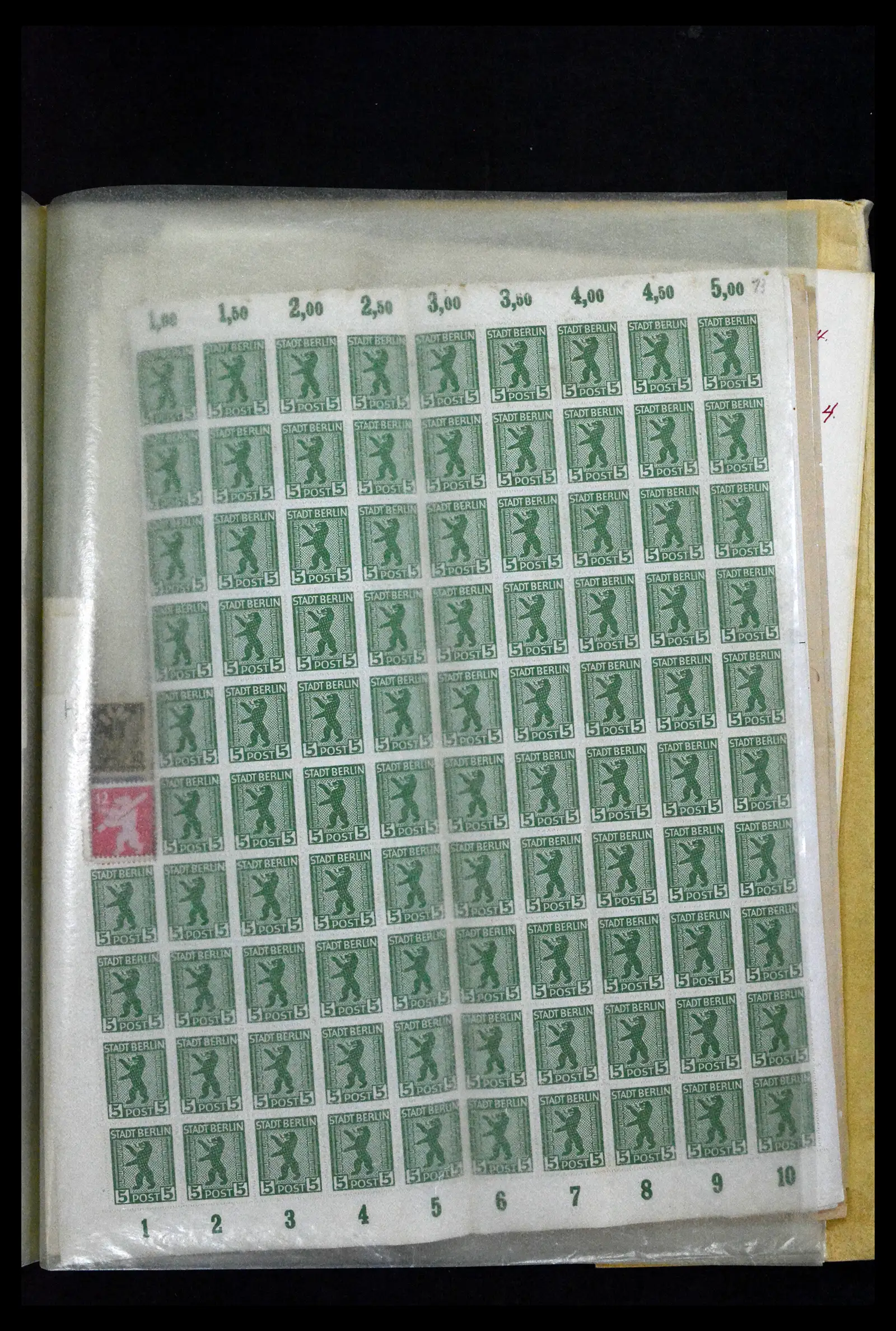 41674 0011 - Stamp collection 41674 Germany zones complete sheets 1945-1950.