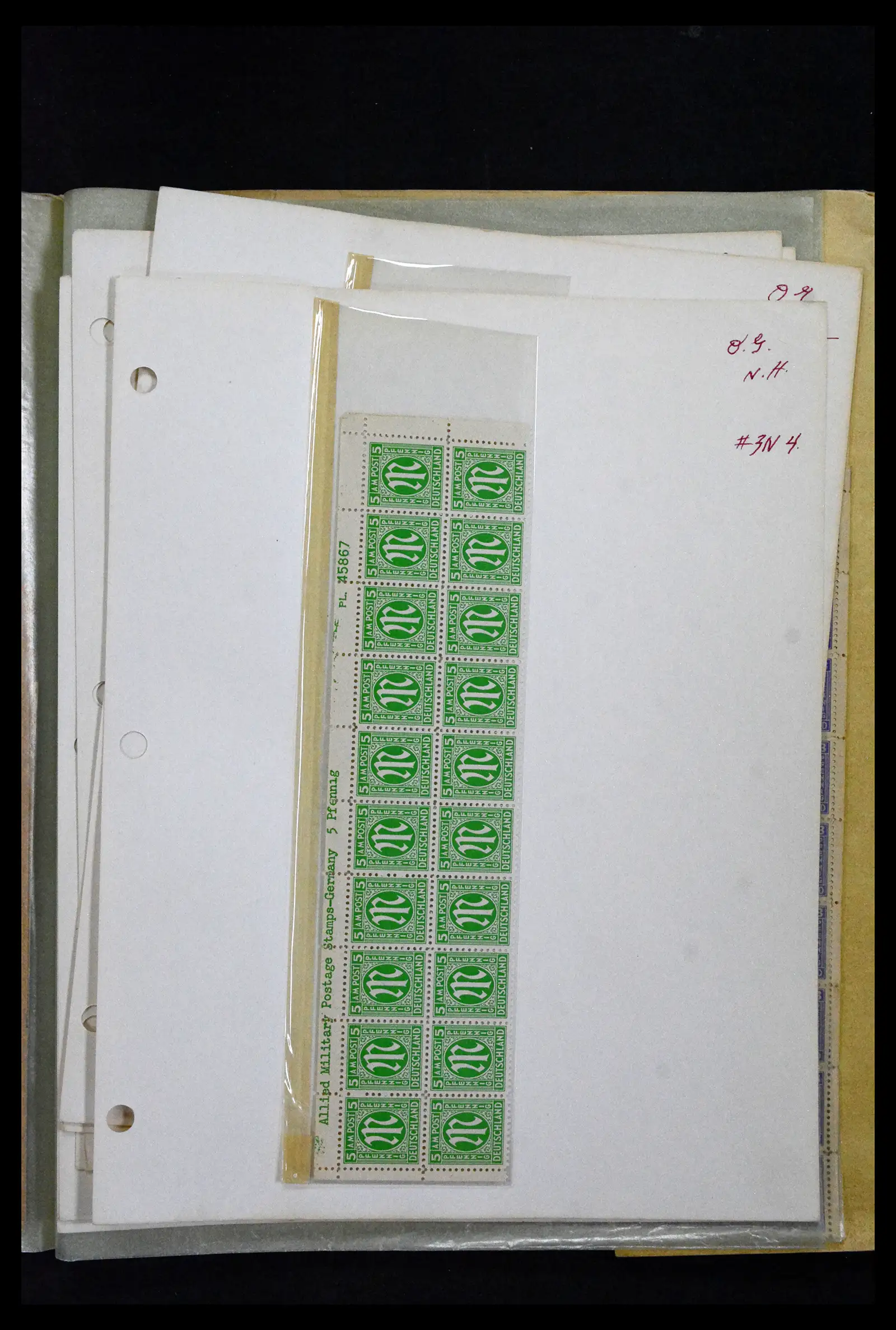 41674 0012 - Stamp collection 41674 Germany zones complete sheets 1945-1950.