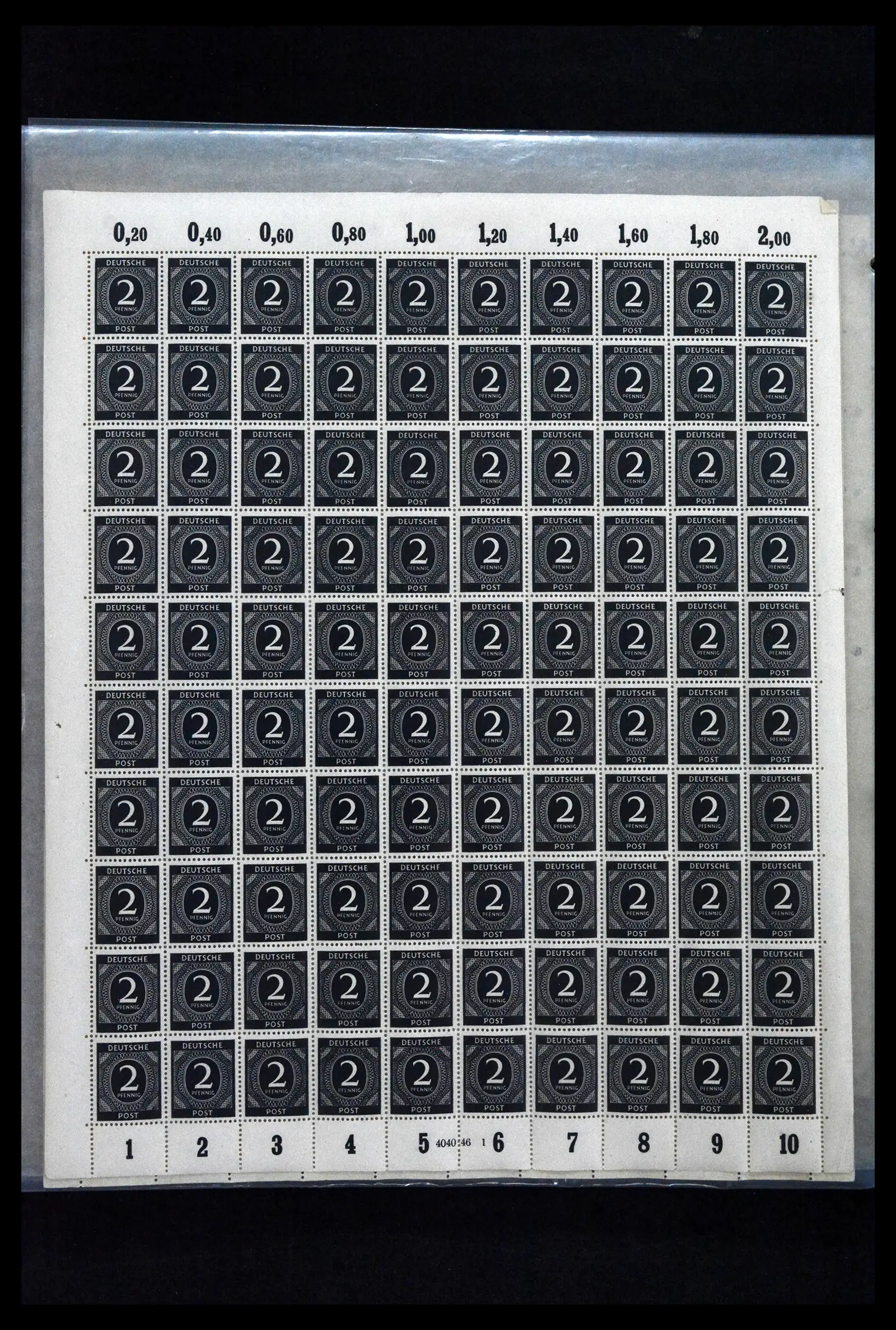 41674 0018 - Stamp collection 41674 Germany zones complete sheets 1945-1950.