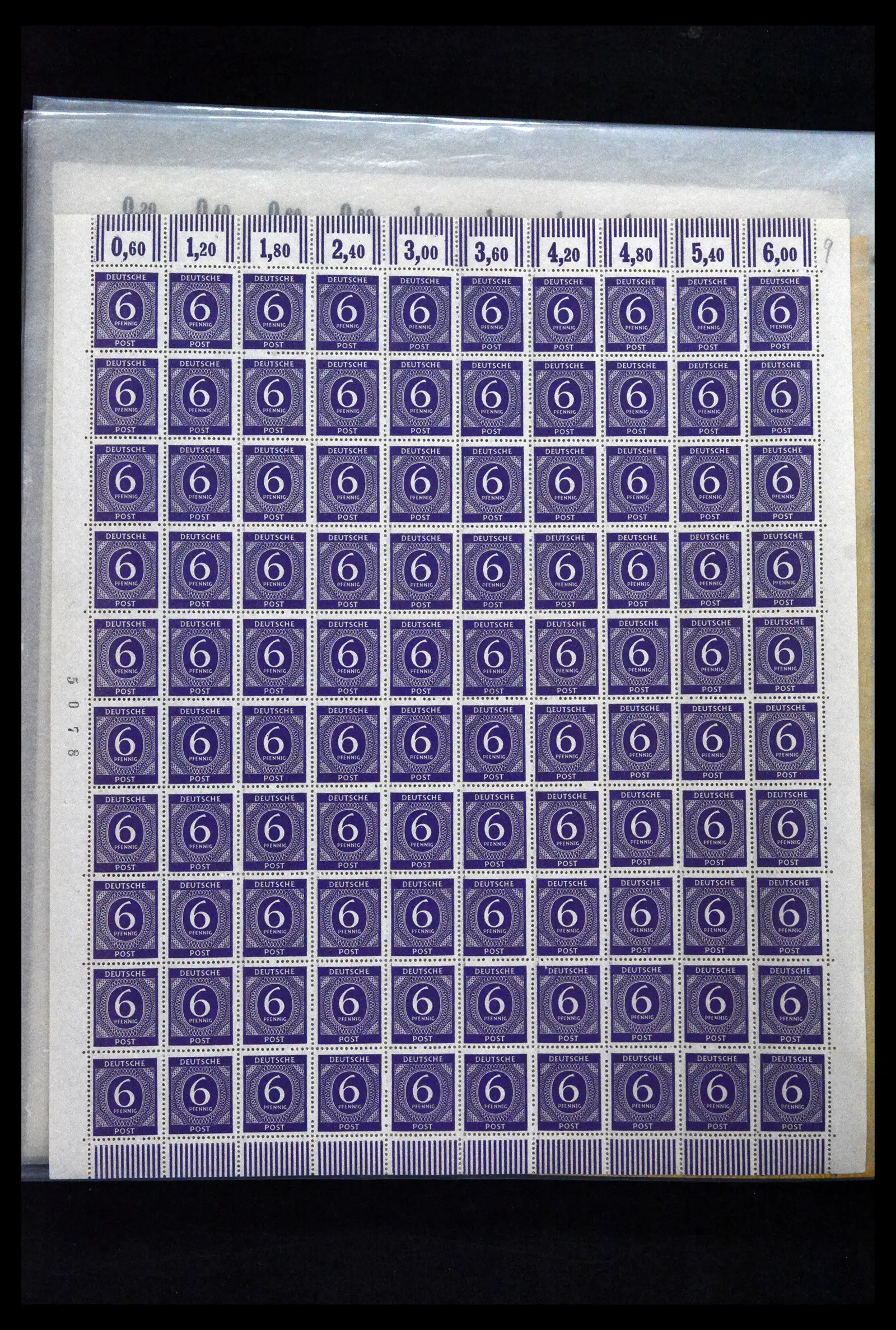41674 0020 - Stamp collection 41674 Germany zones complete sheets 1945-1950.