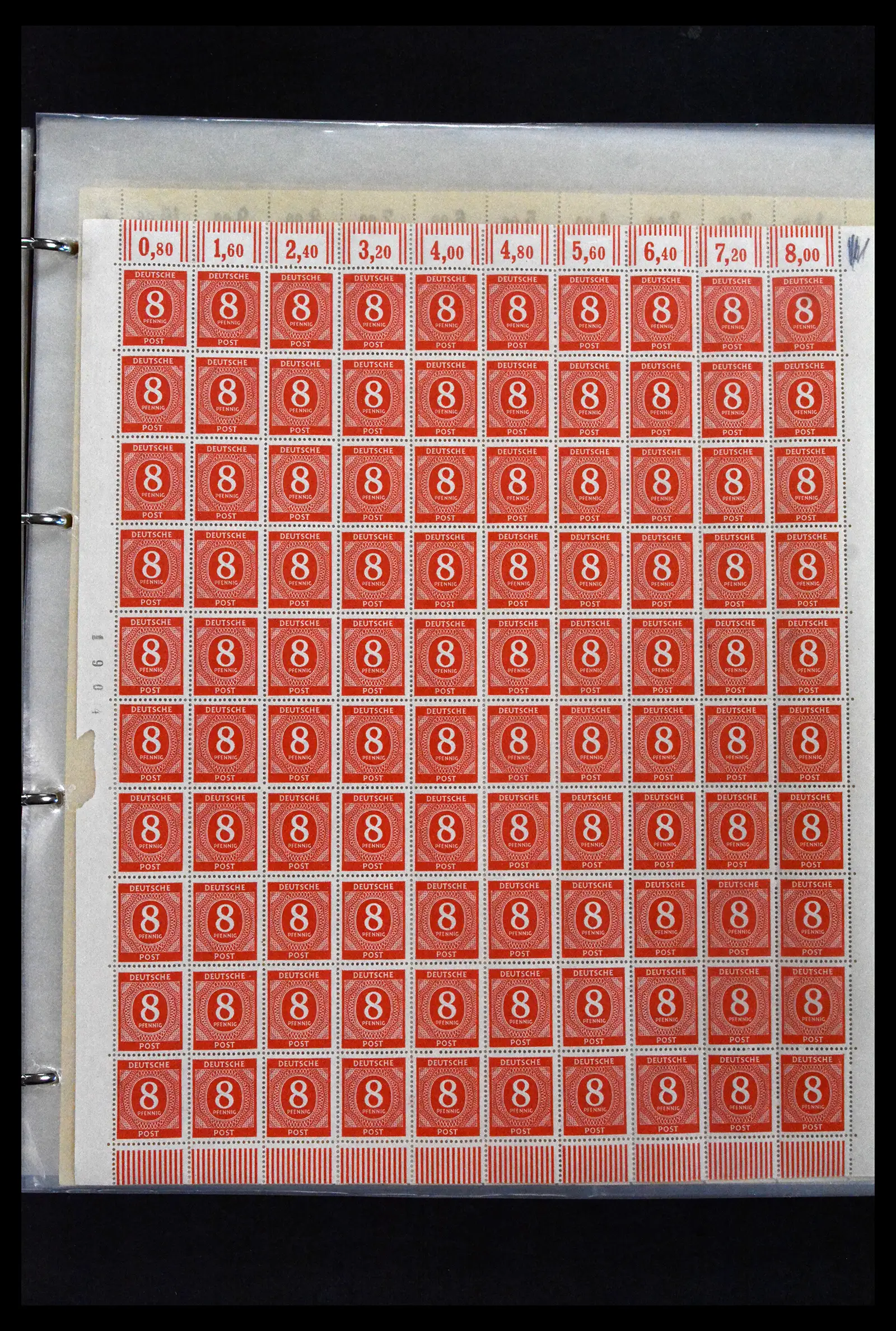 41674 0021 - Stamp collection 41674 Germany zones complete sheets 1945-1950.