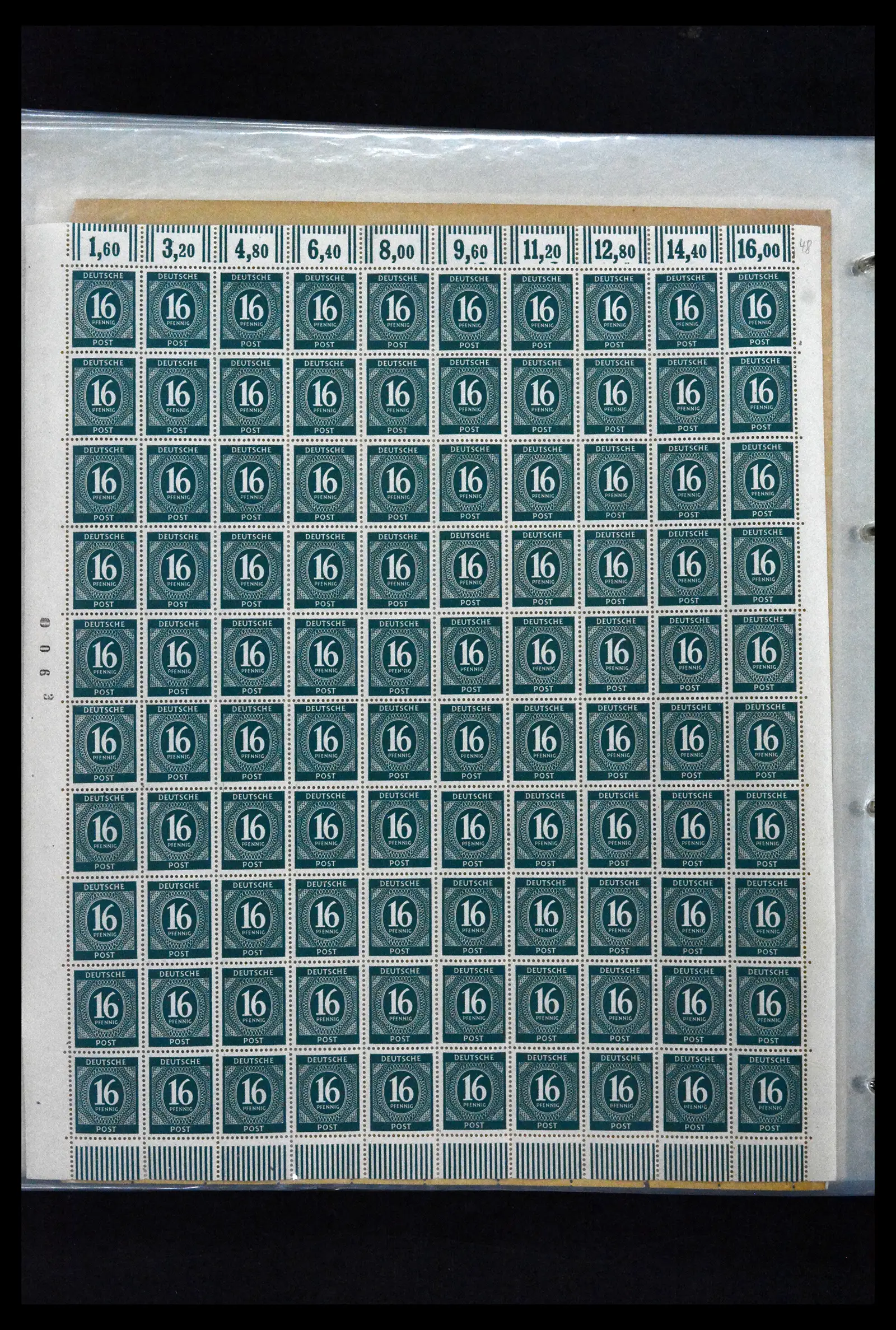 41674 0026 - Stamp collection 41674 Germany zones complete sheets 1945-1950.