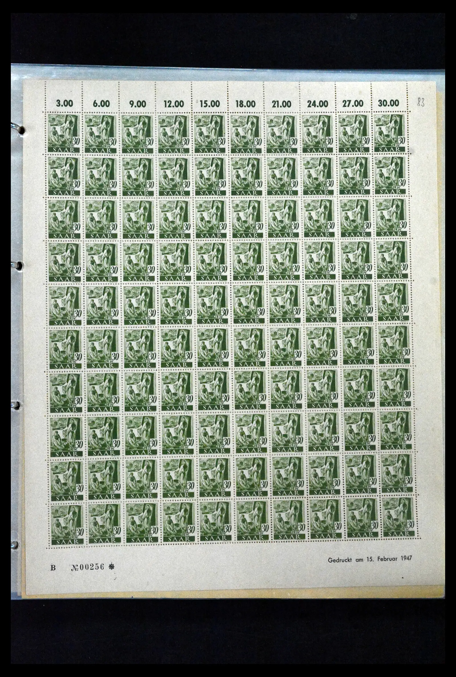 41674 0054 - Stamp collection 41674 Germany zones complete sheets 1945-1950.