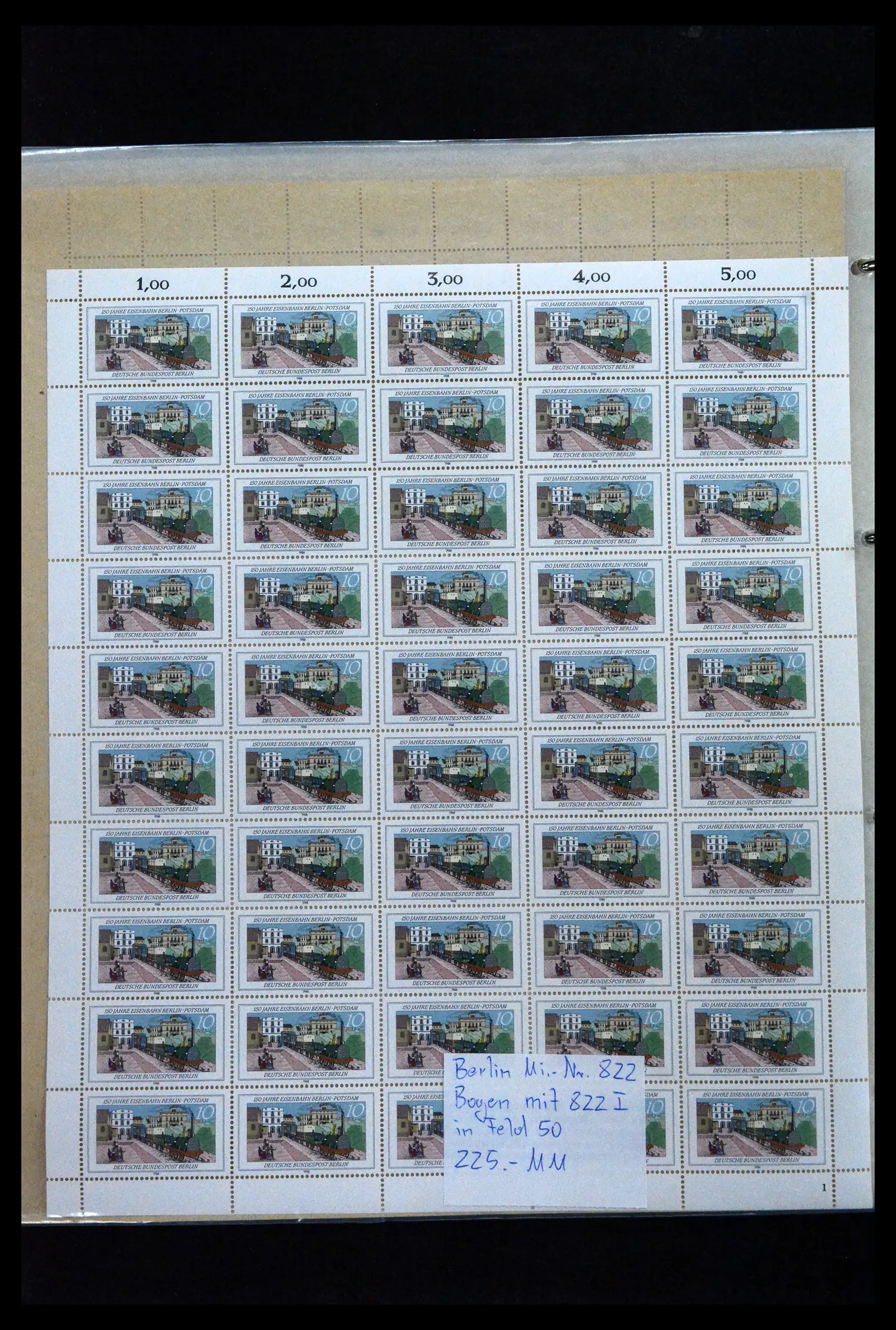 41674 0061 - Stamp collection 41674 Germany zones complete sheets 1945-1950.