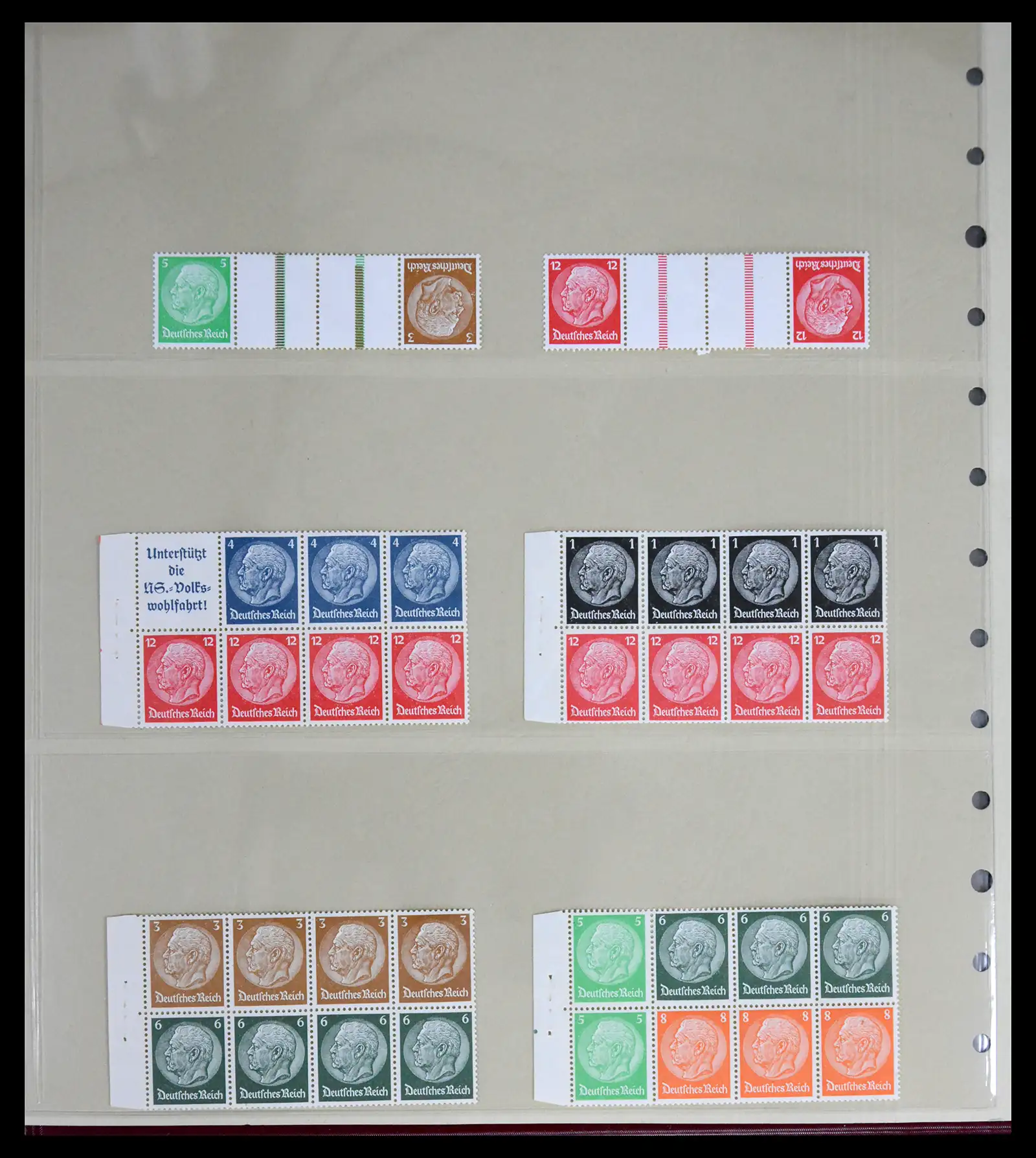 41676 0009 - Stamp collection 41676 German Reich combinations 1910-1939.
