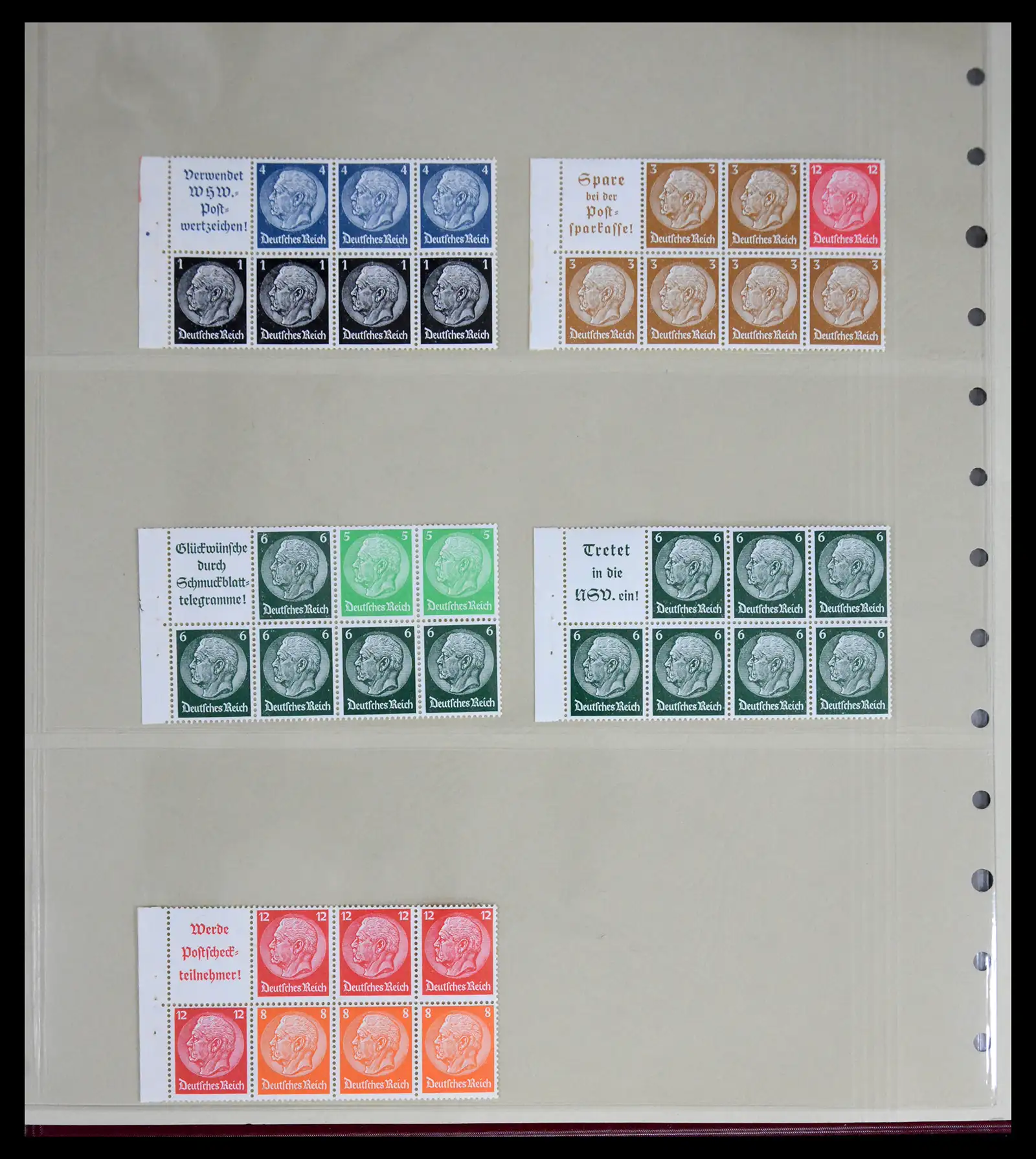 41676 0010 - Stamp collection 41676 German Reich combinations 1910-1939.