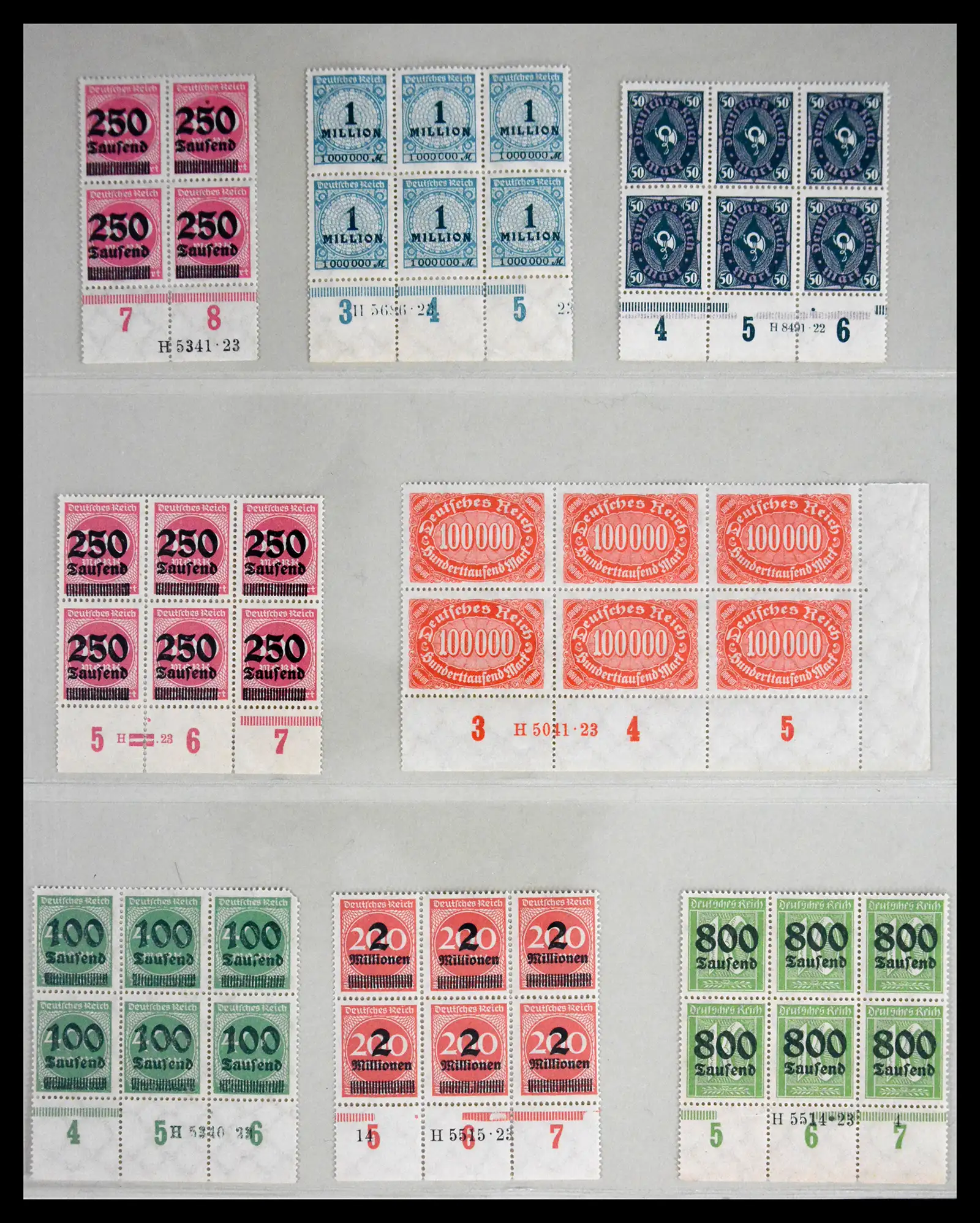 41677 0001 - Stamp collection 41677 German Reich infla 1921-1923.