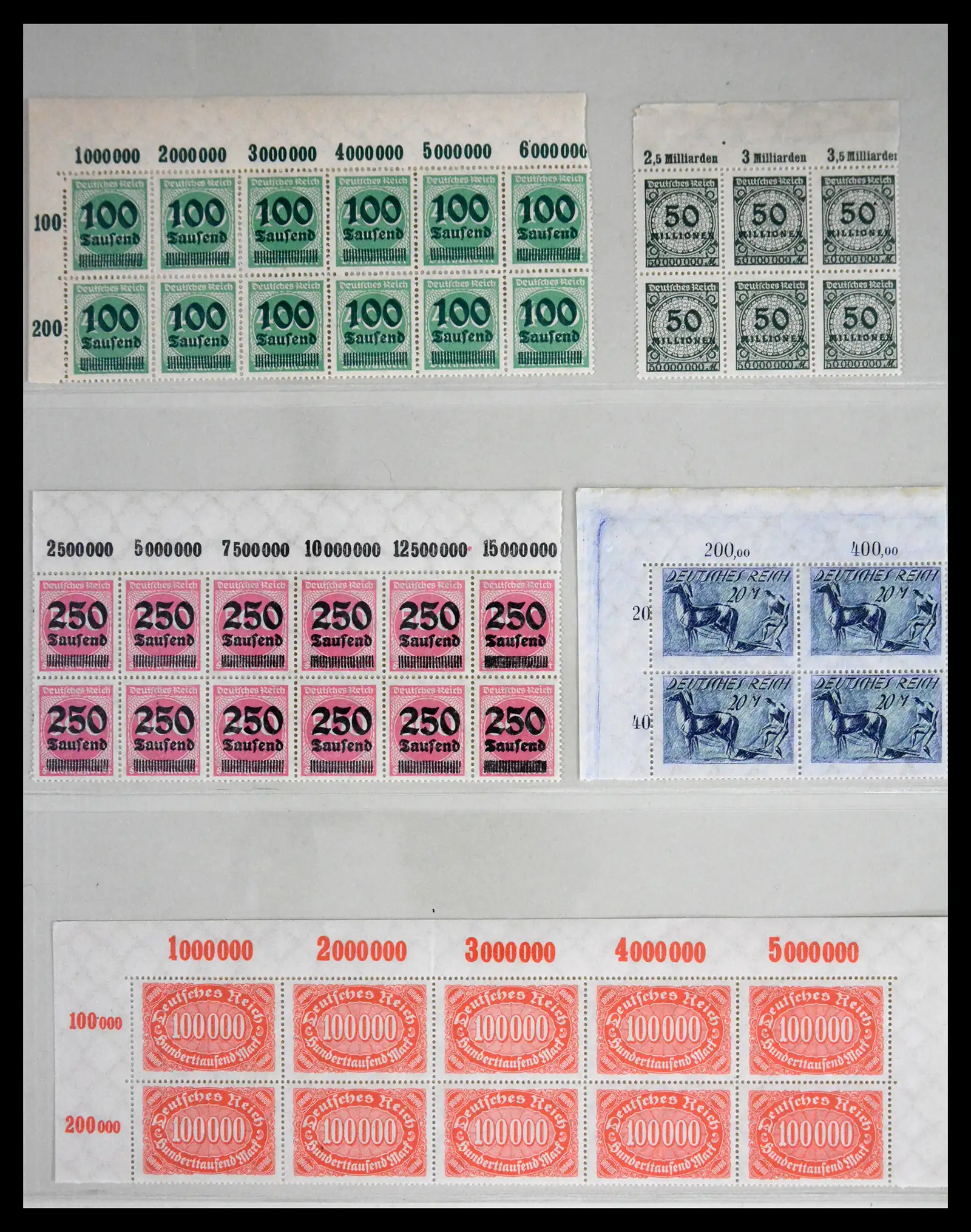 41677 0005 - Stamp collection 41677 German Reich infla 1921-1923.