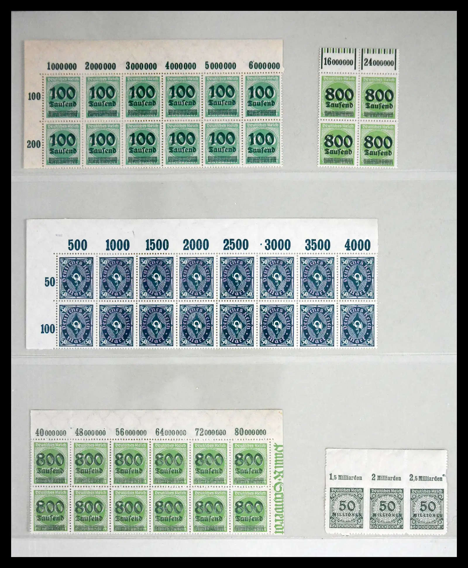 41677 0007 - Stamp collection 41677 German Reich infla 1921-1923.