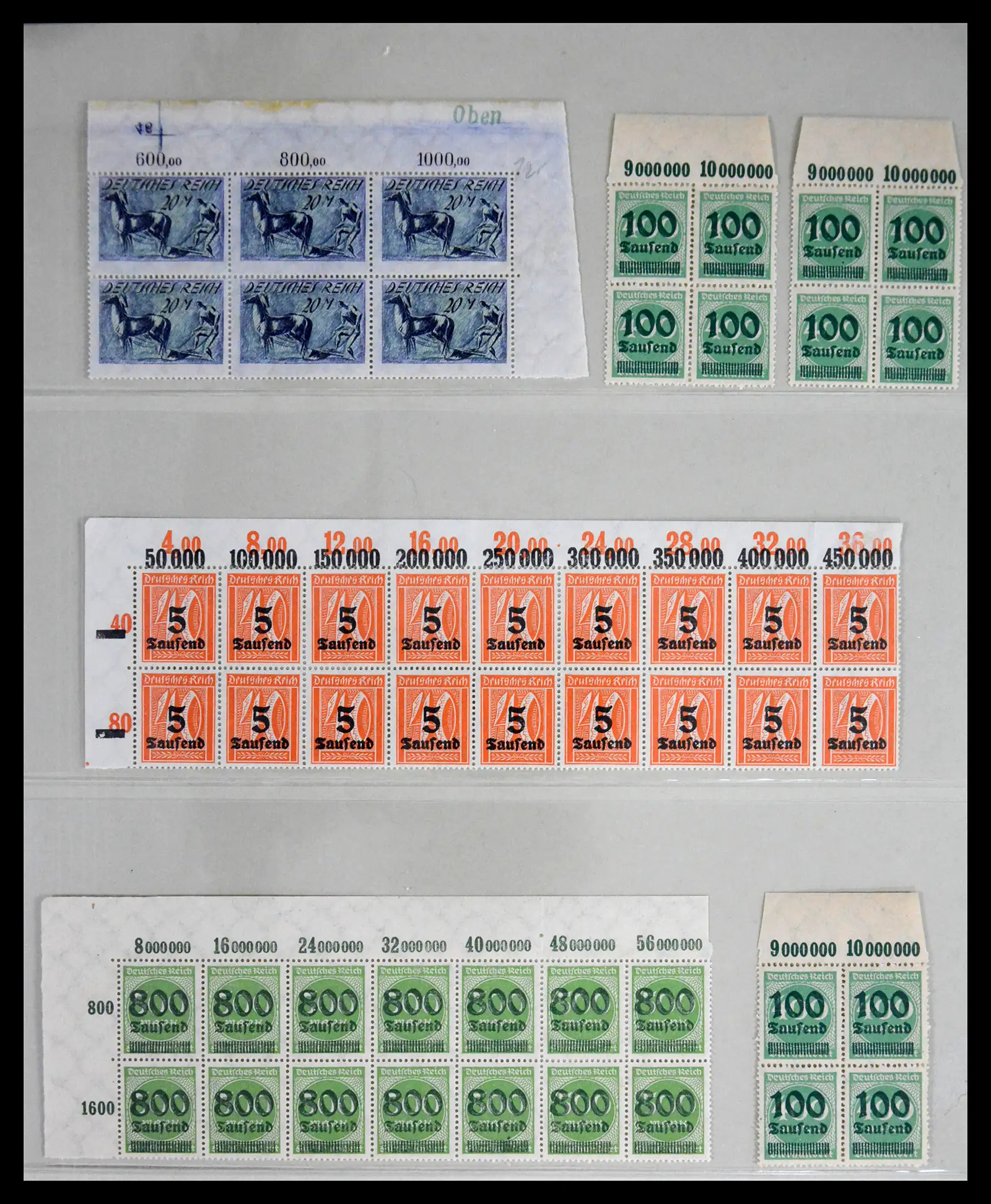 41677 0009 - Stamp collection 41677 German Reich infla 1921-1923.