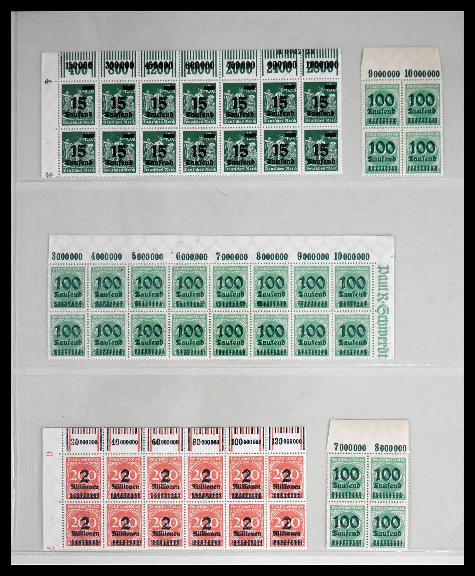 41677 0010 - Stamp collection 41677 German Reich infla 1921-1923.