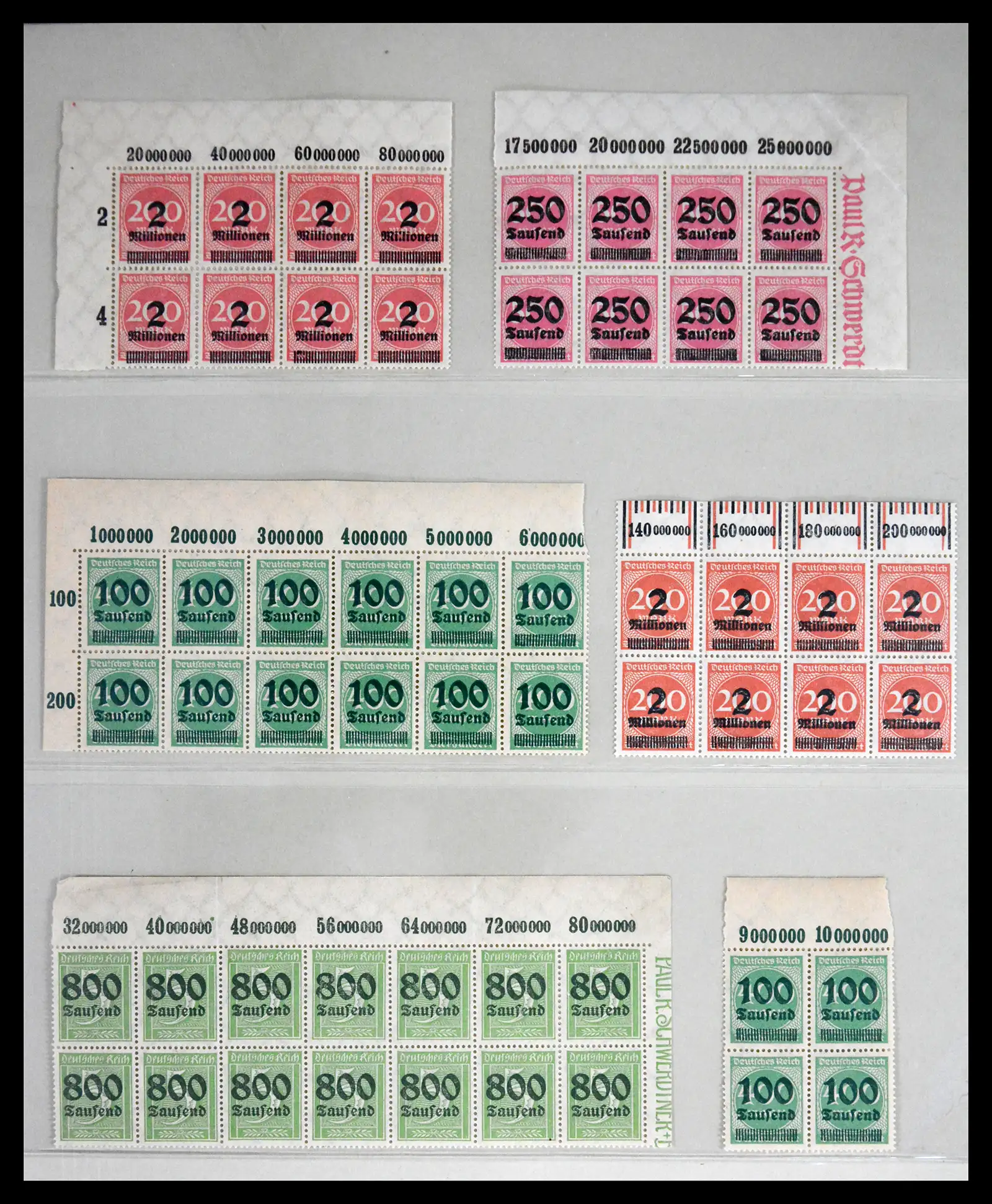 41677 0011 - Stamp collection 41677 German Reich infla 1921-1923.