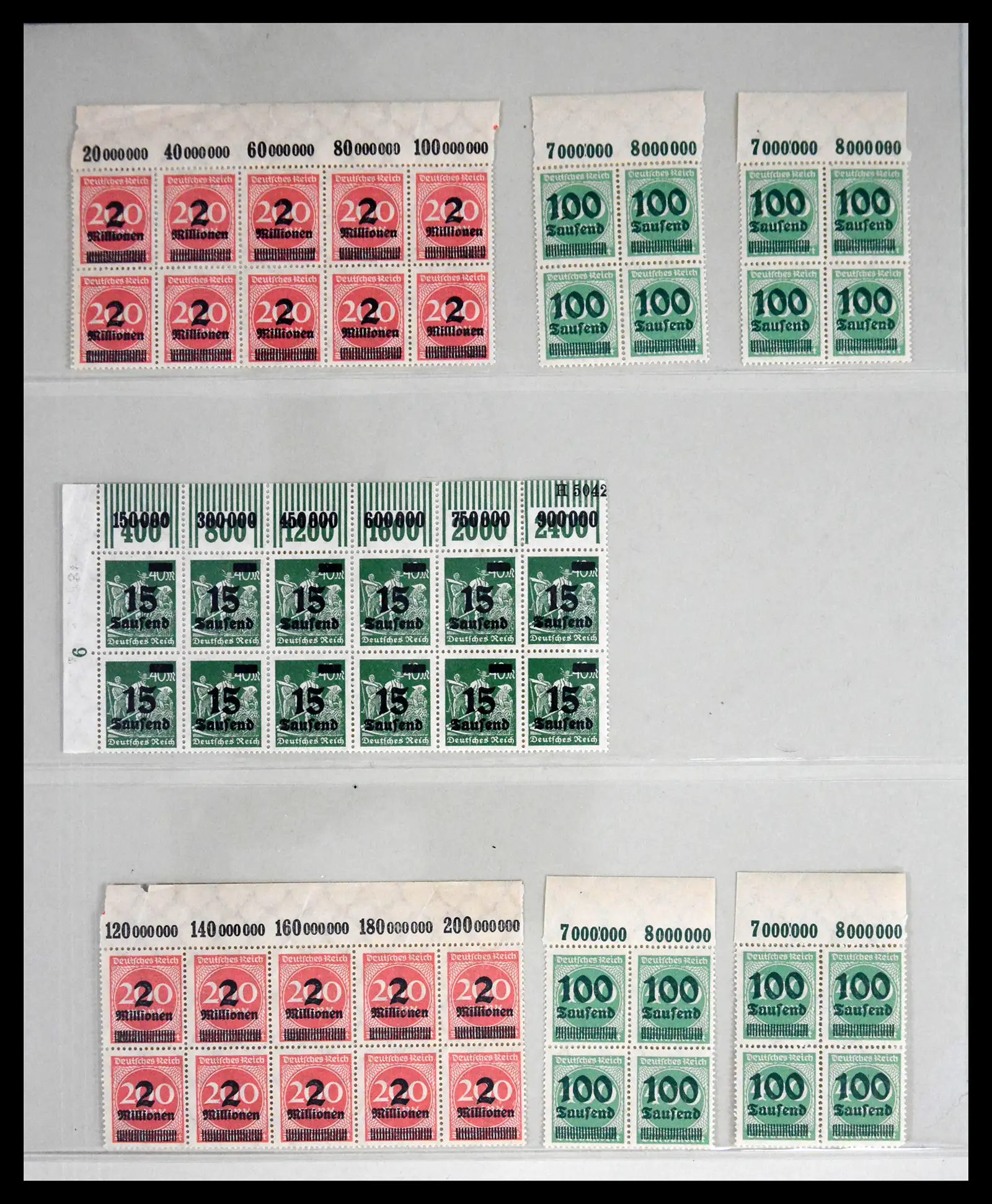 41677 0012 - Stamp collection 41677 German Reich infla 1921-1923.