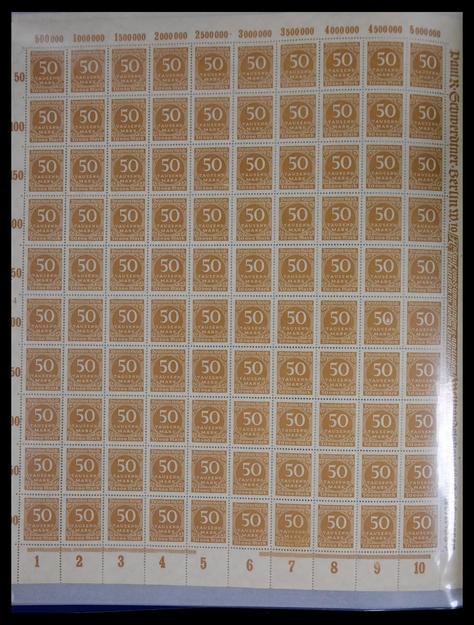 41677 0014 - Stamp collection 41677 German Reich infla 1921-1923.