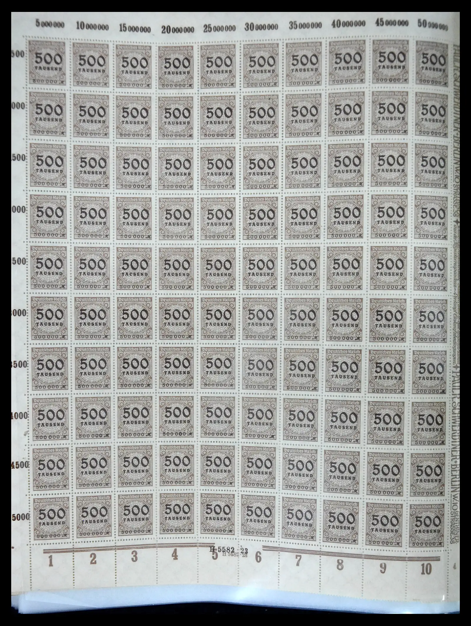 41677 0068 - Stamp collection 41677 German Reich infla 1921-1923.