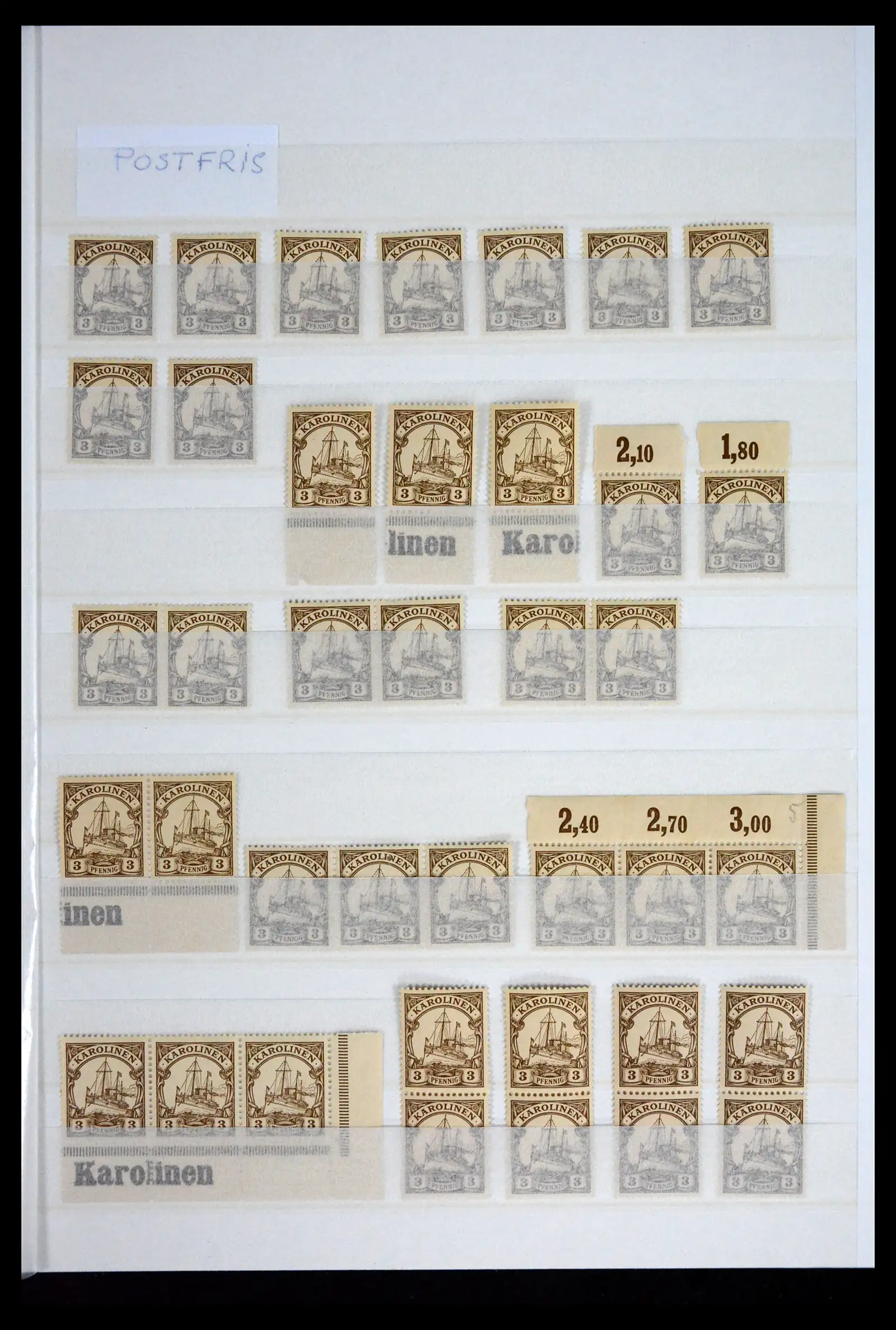 41678 0001 - Postzegelverzameling 41678 Duitse koloniën postfris 1887-1919.