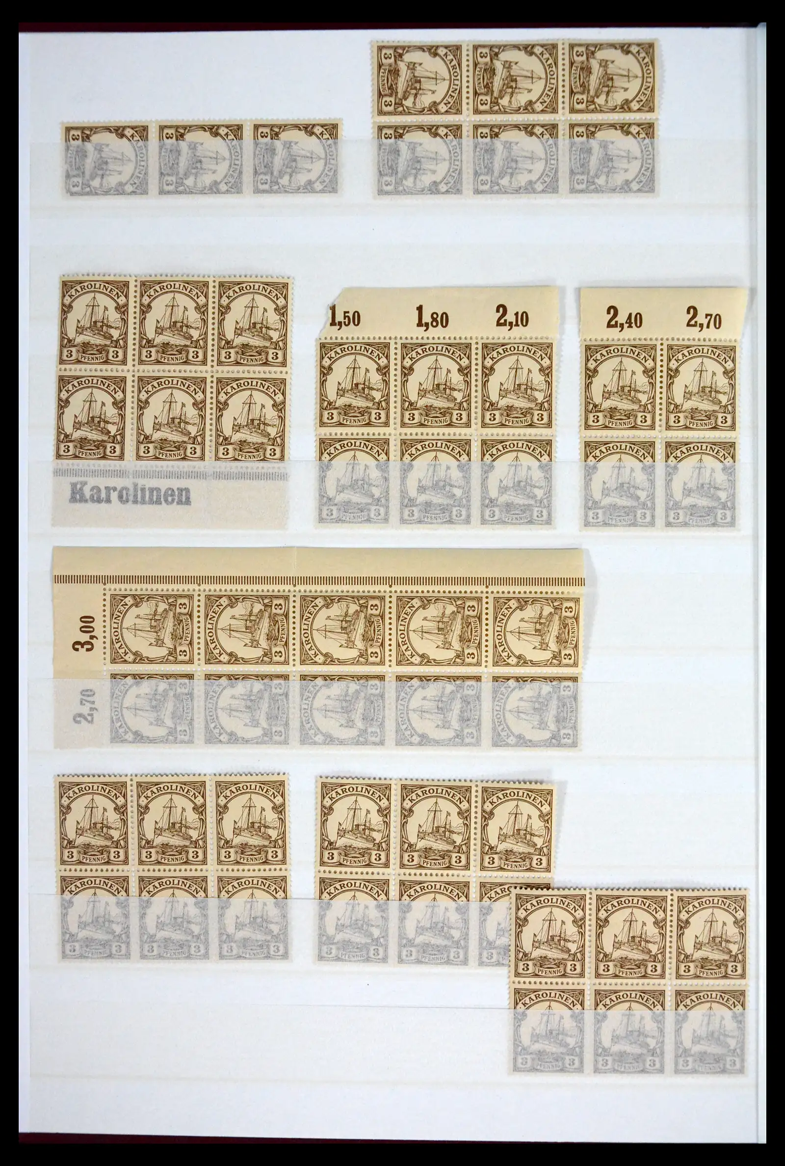 41678 0002 - Postzegelverzameling 41678 Duitse koloniën postfris 1887-1919.