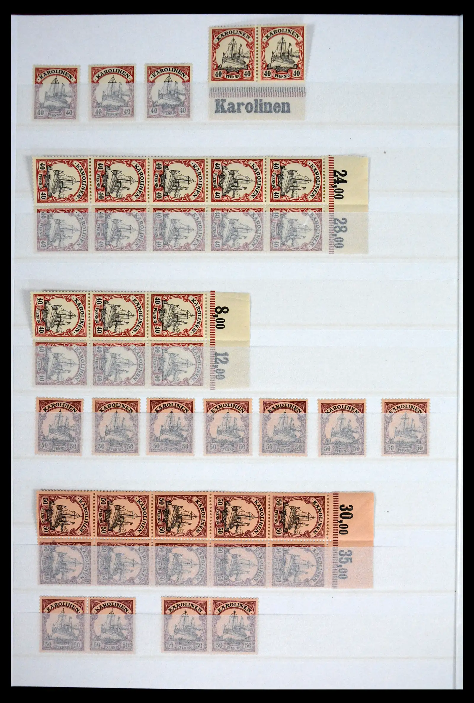 41678 0004 - Postzegelverzameling 41678 Duitse koloniën postfris 1887-1919.