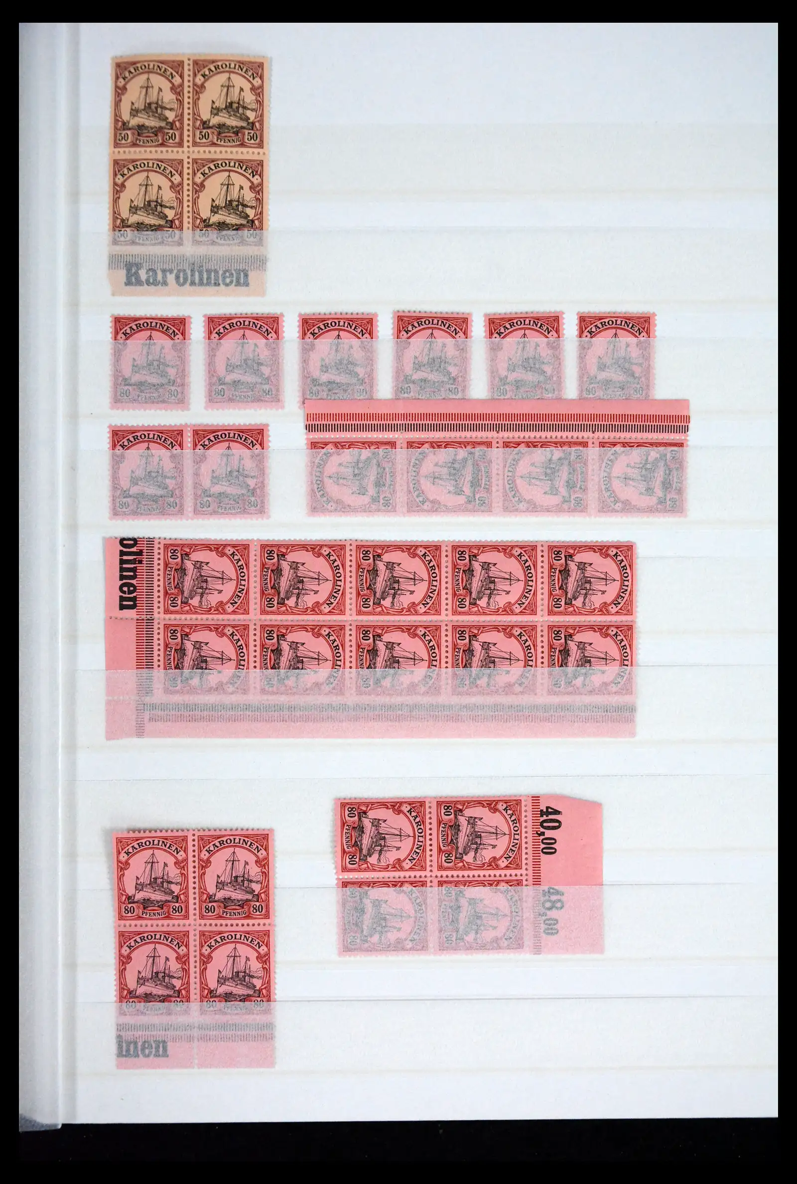 41678 0005 - Postzegelverzameling 41678 Duitse koloniën postfris 1887-1919.