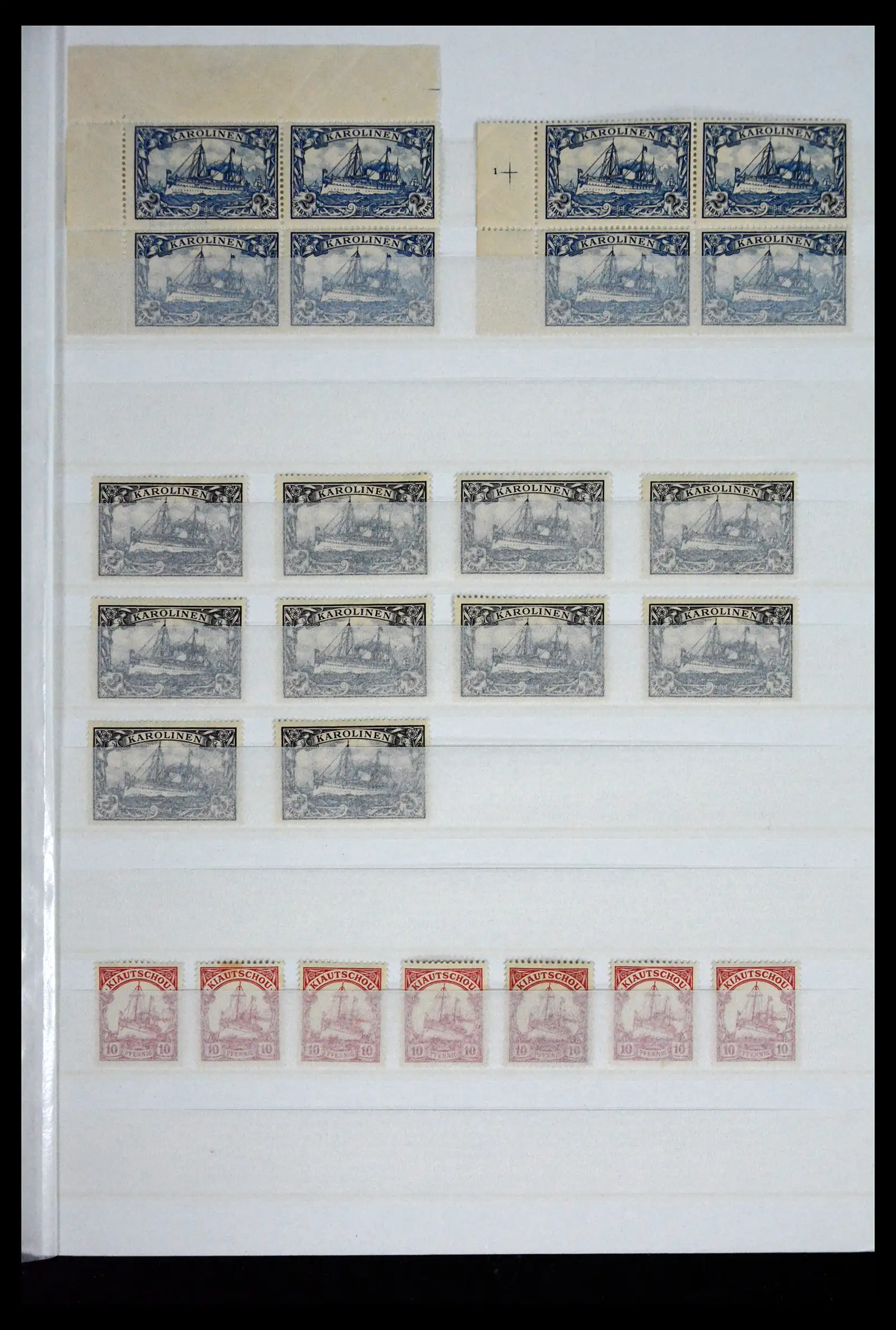 41678 0007 - Postzegelverzameling 41678 Duitse koloniën postfris 1887-1919.