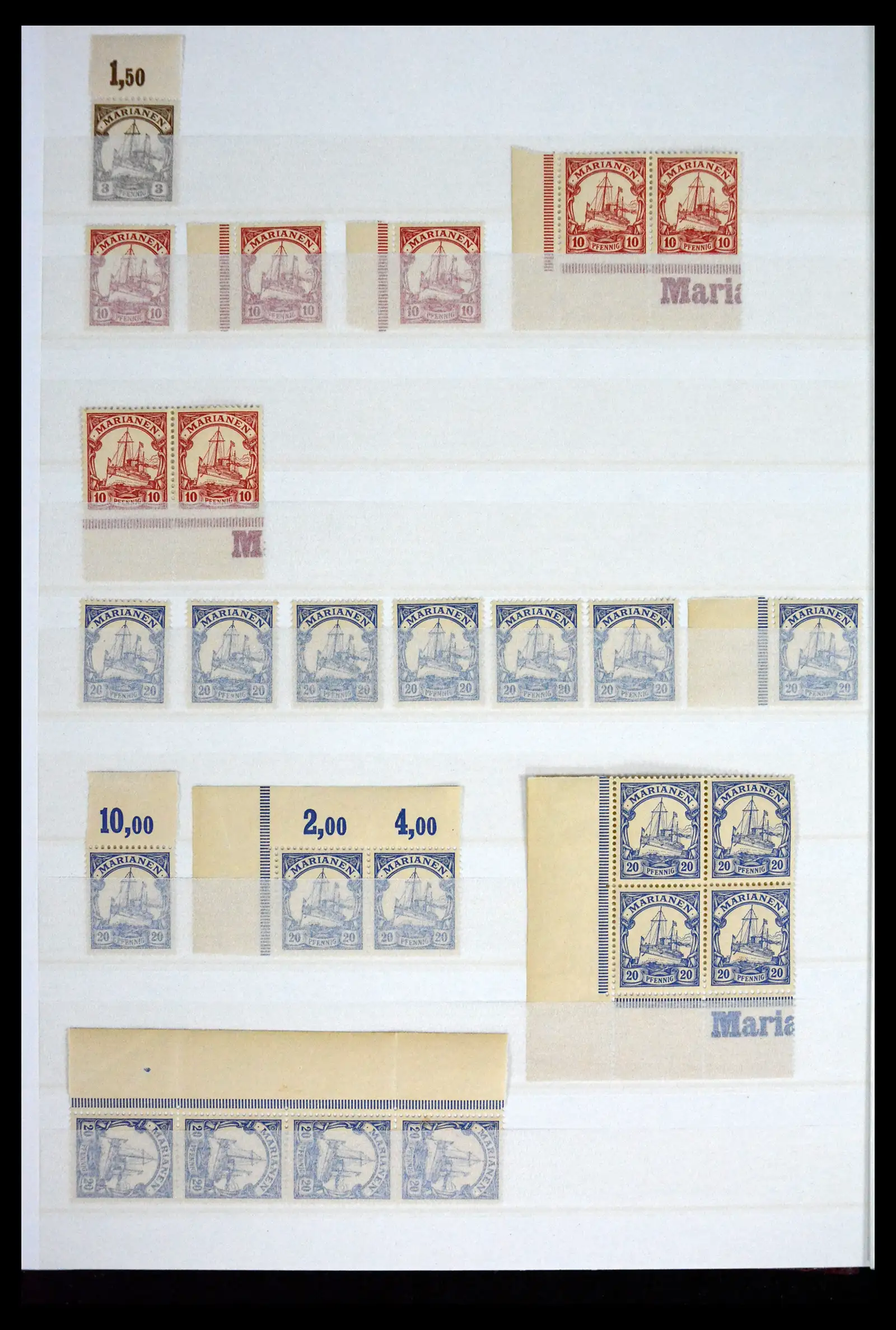 41678 0008 - Postzegelverzameling 41678 Duitse koloniën postfris 1887-1919.