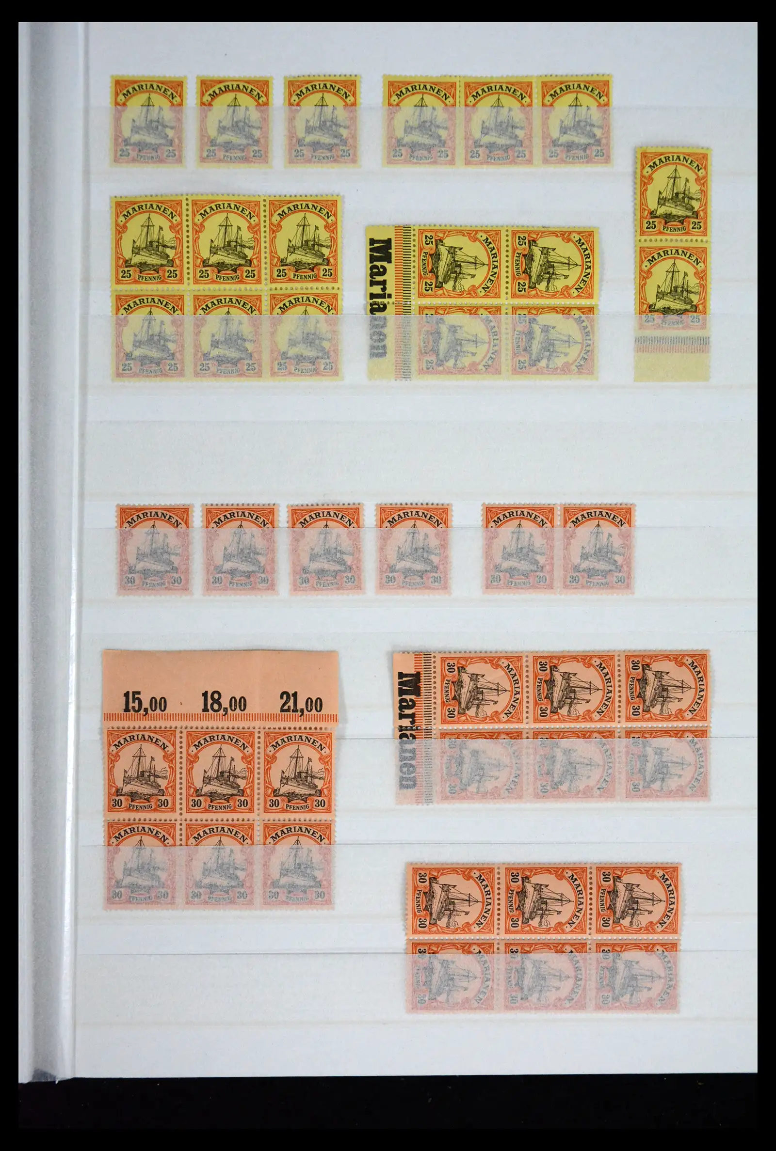 41678 0009 - Postzegelverzameling 41678 Duitse koloniën postfris 1887-1919.