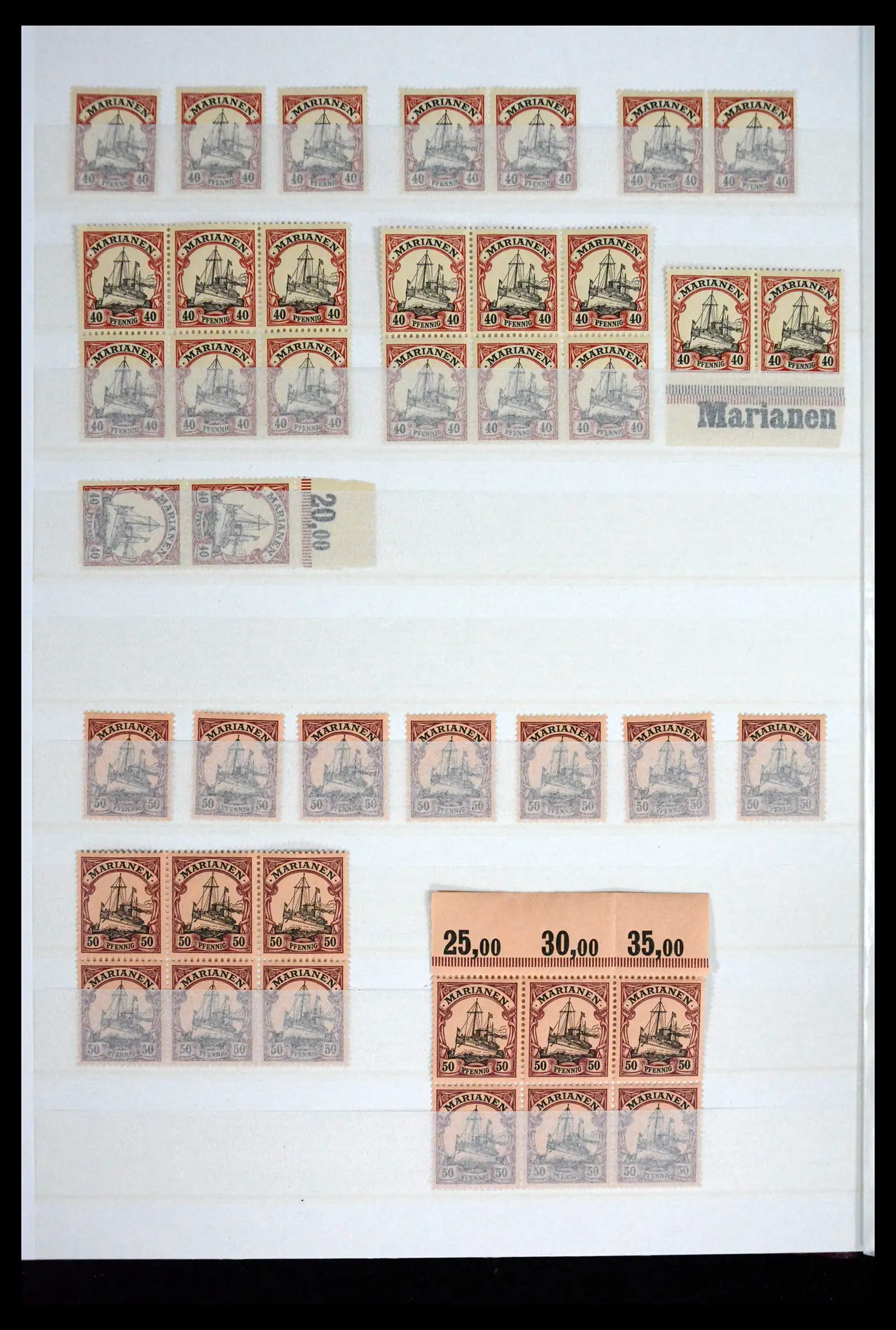 41678 0010 - Postzegelverzameling 41678 Duitse koloniën postfris 1887-1919.