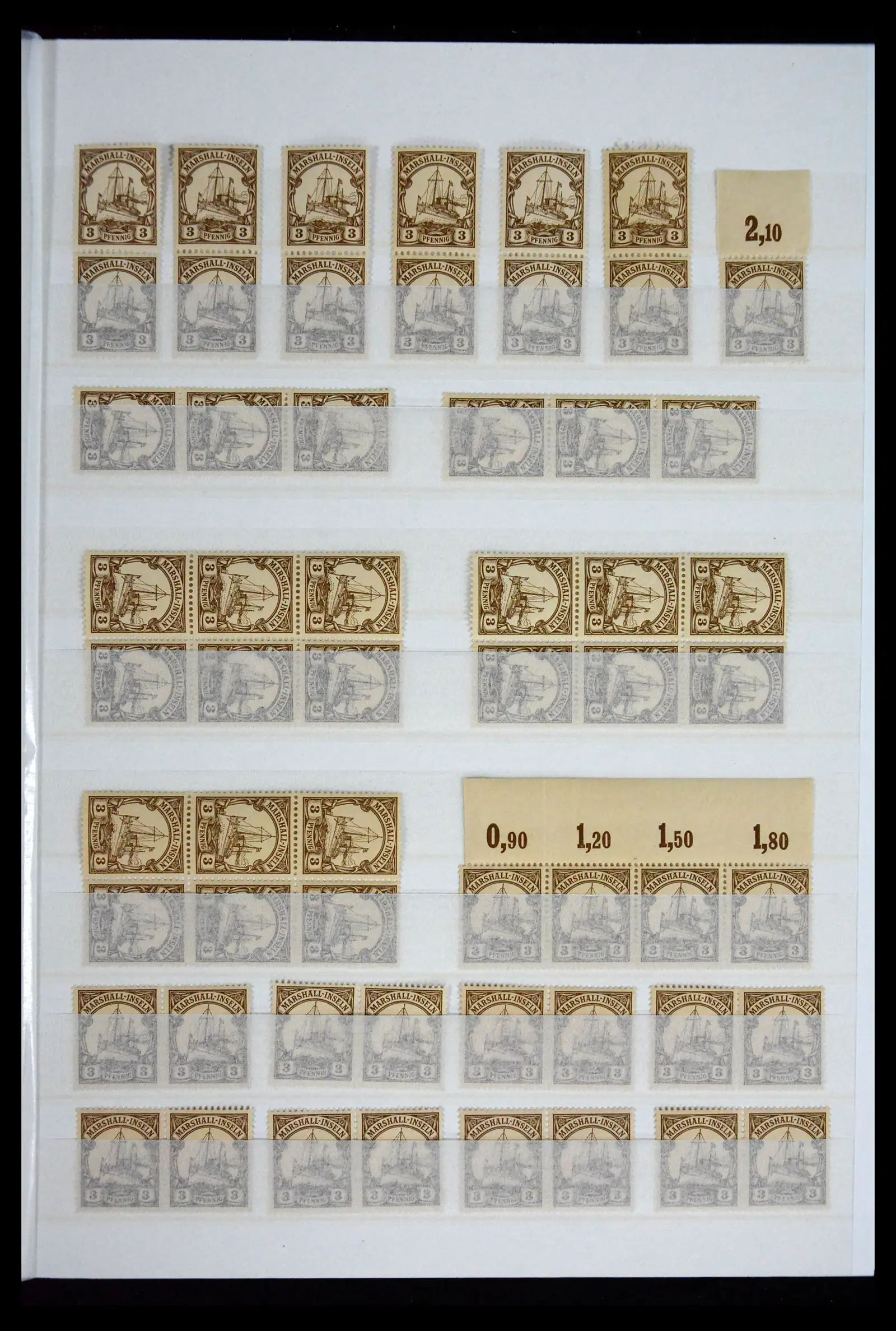 41678 0013 - Postzegelverzameling 41678 Duitse koloniën postfris 1887-1919.