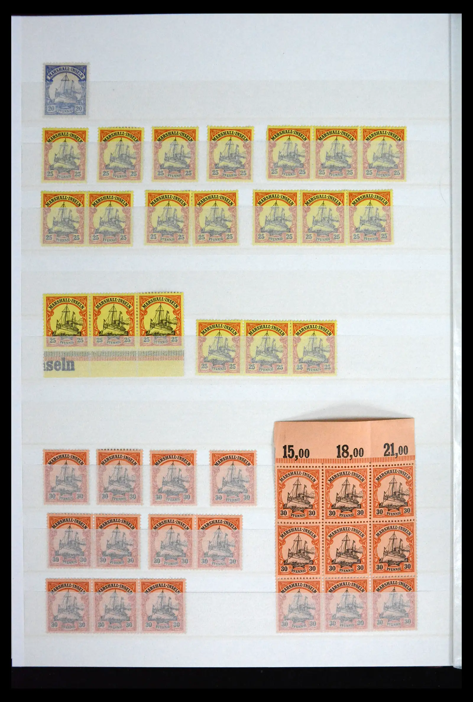 41678 0014 - Postzegelverzameling 41678 Duitse koloniën postfris 1887-1919.