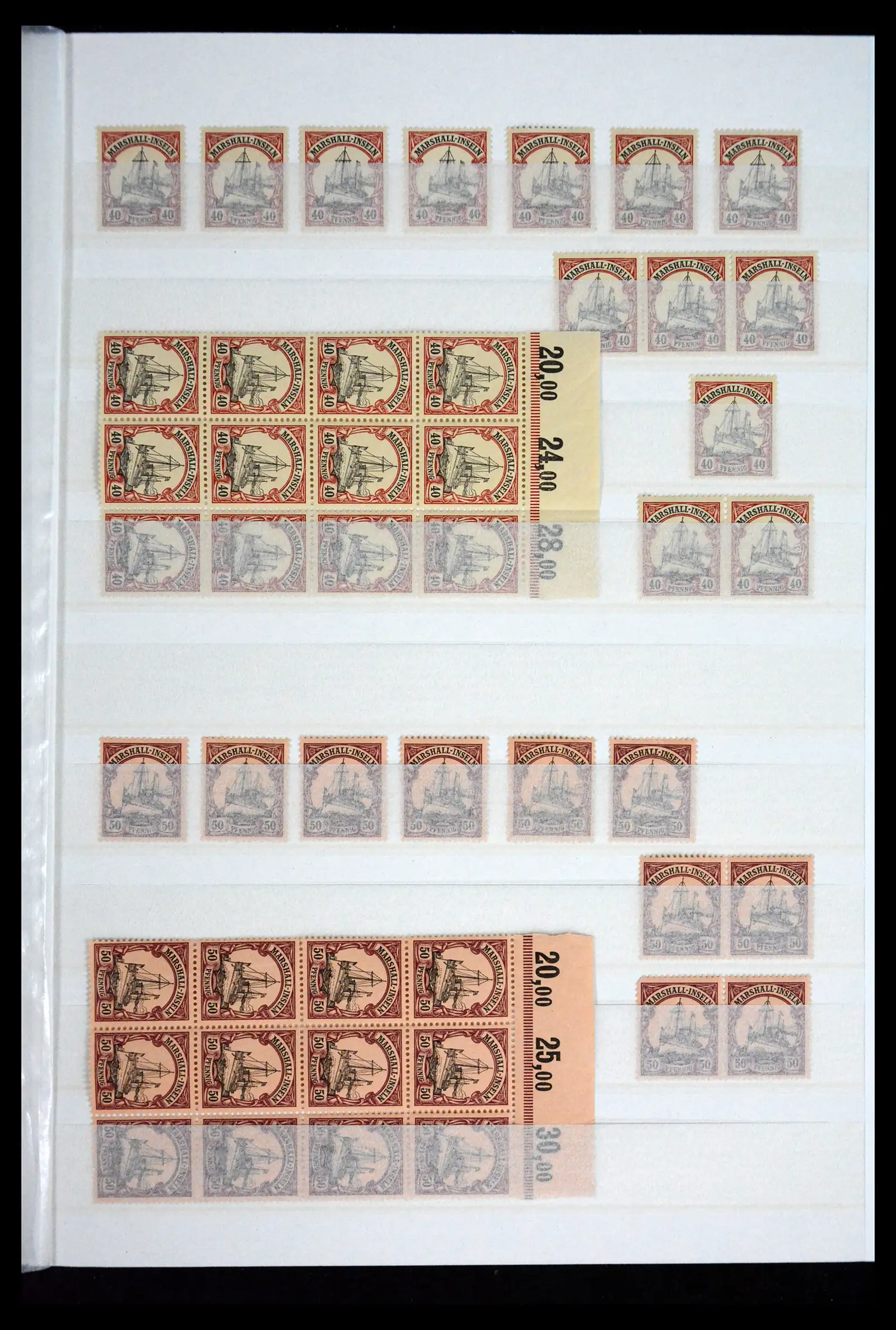 41678 0015 - Postzegelverzameling 41678 Duitse koloniën postfris 1887-1919.