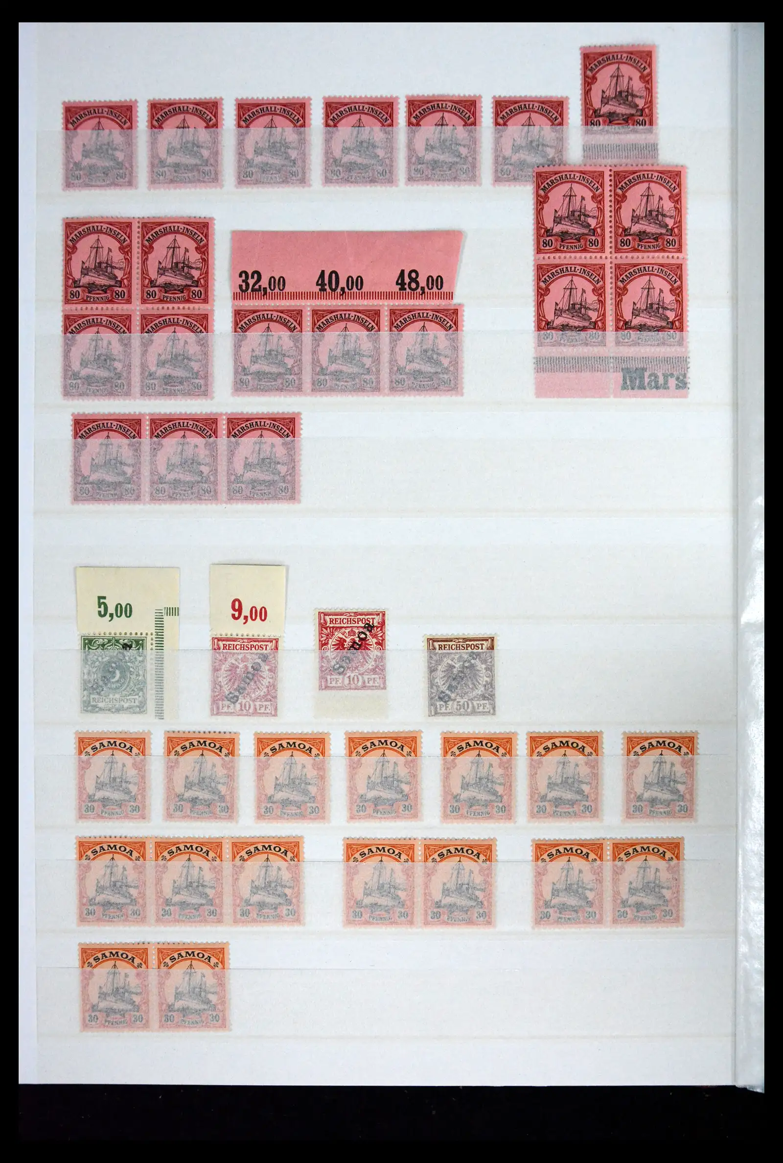 41678 0016 - Postzegelverzameling 41678 Duitse koloniën postfris 1887-1919.