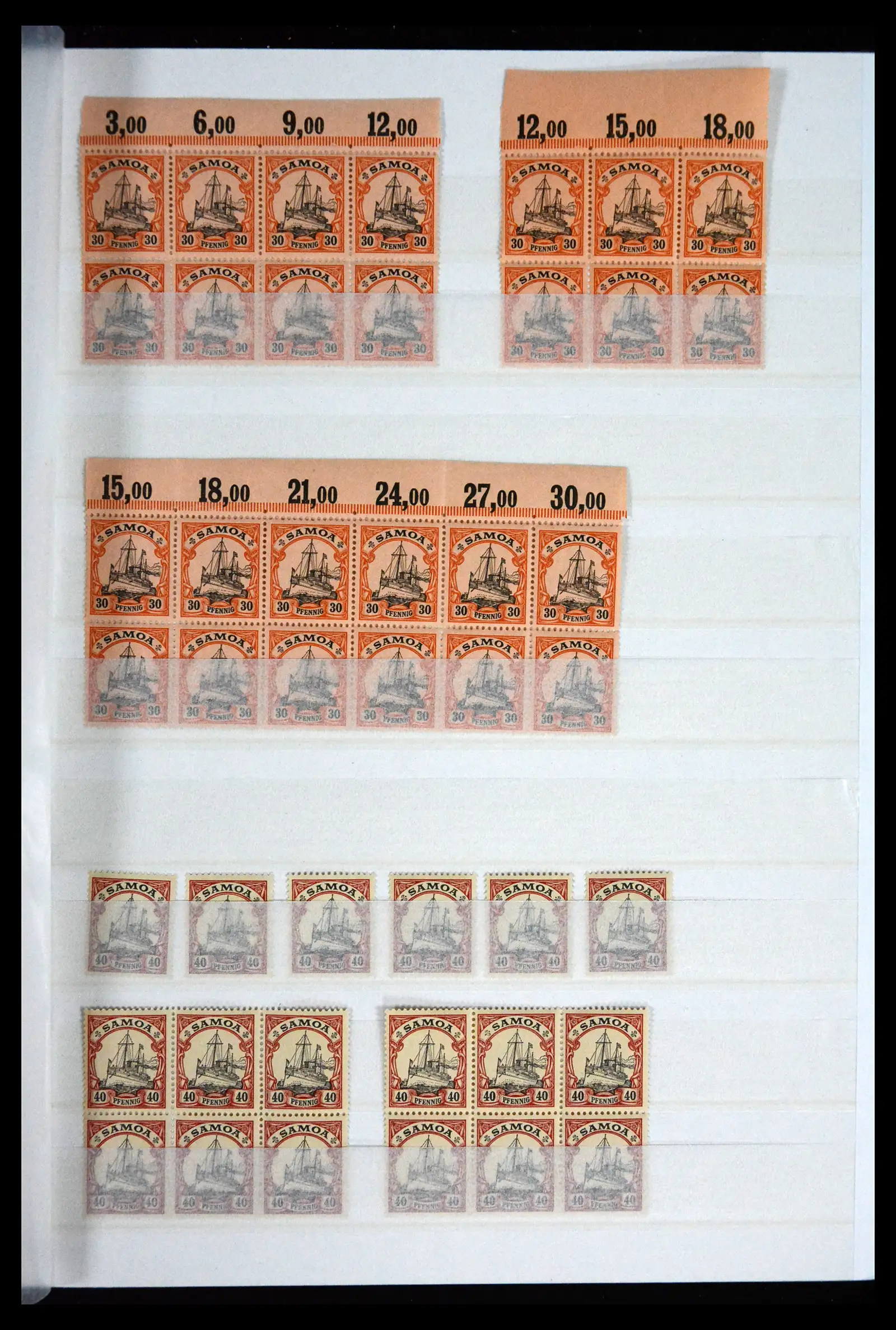 41678 0017 - Postzegelverzameling 41678 Duitse koloniën postfris 1887-1919.