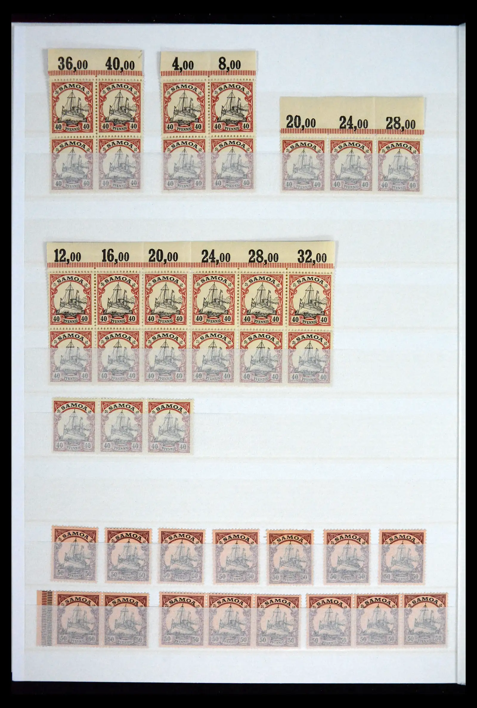 41678 0018 - Postzegelverzameling 41678 Duitse koloniën postfris 1887-1919.