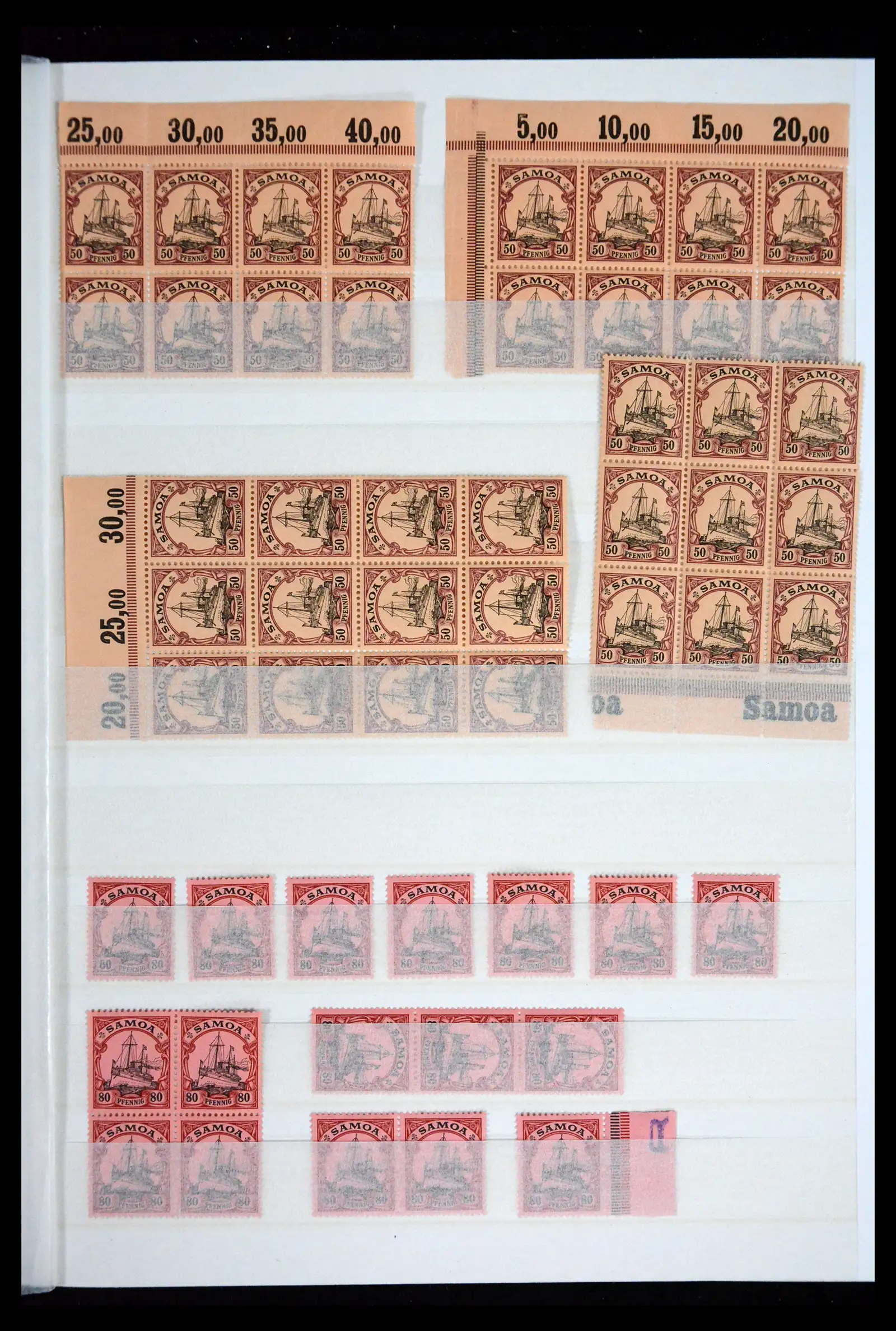 41678 0019 - Postzegelverzameling 41678 Duitse koloniën postfris 1887-1919.